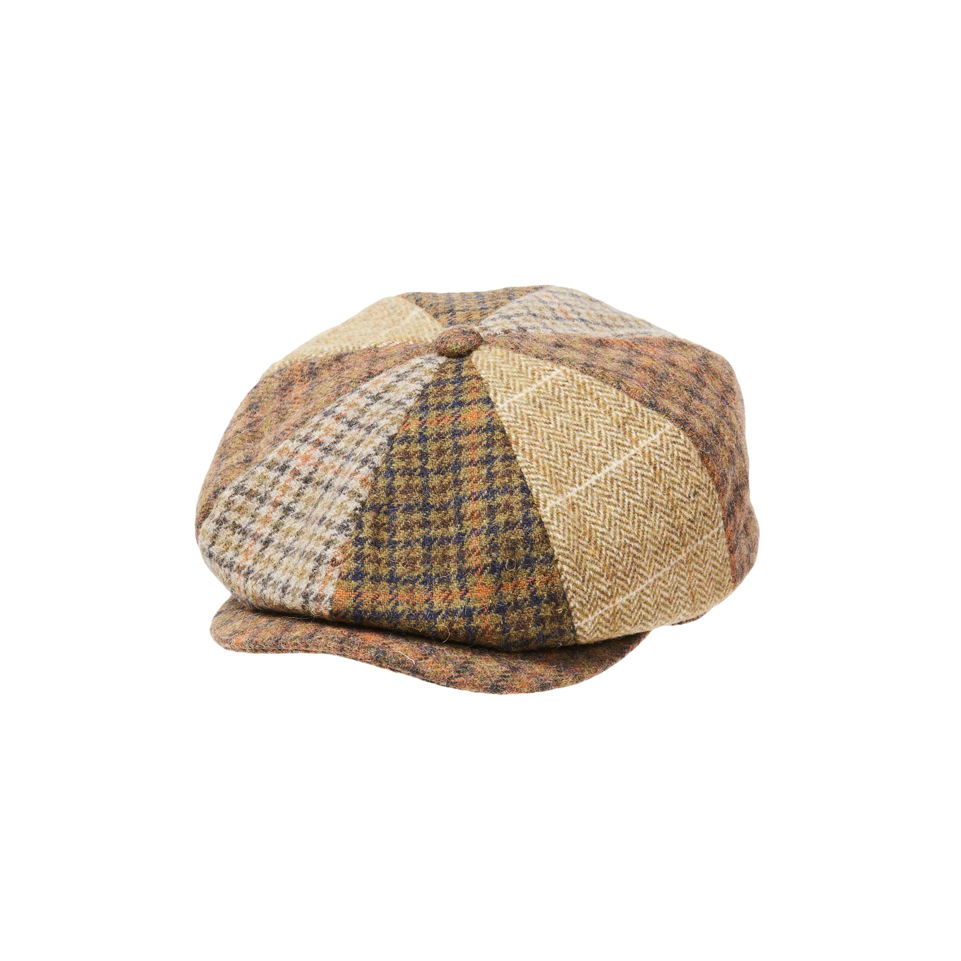 CITY HATTERS Adam Patchwork Baker Boy Cap - Henry BucksHats76SS220074 - PATWRK - Sm