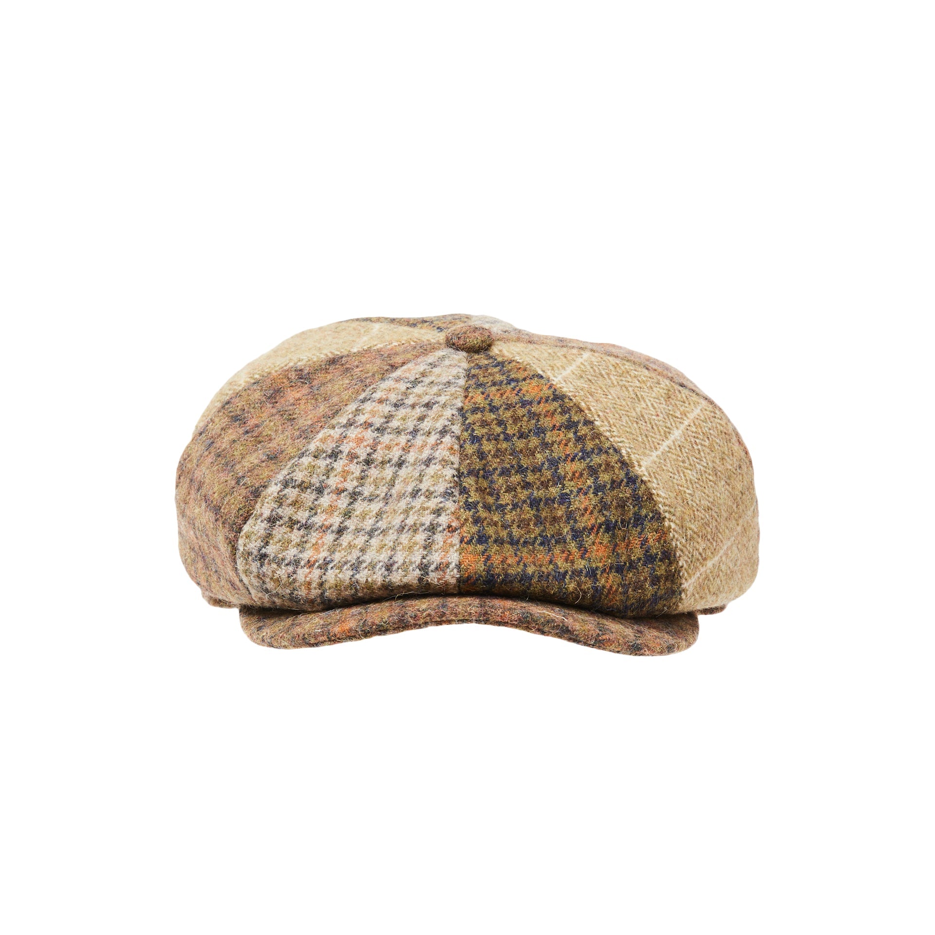 CITY HATTERS Adam Patchwork Baker Boy Cap - Henry BucksHats76SS220074 - PATWRK - Sm