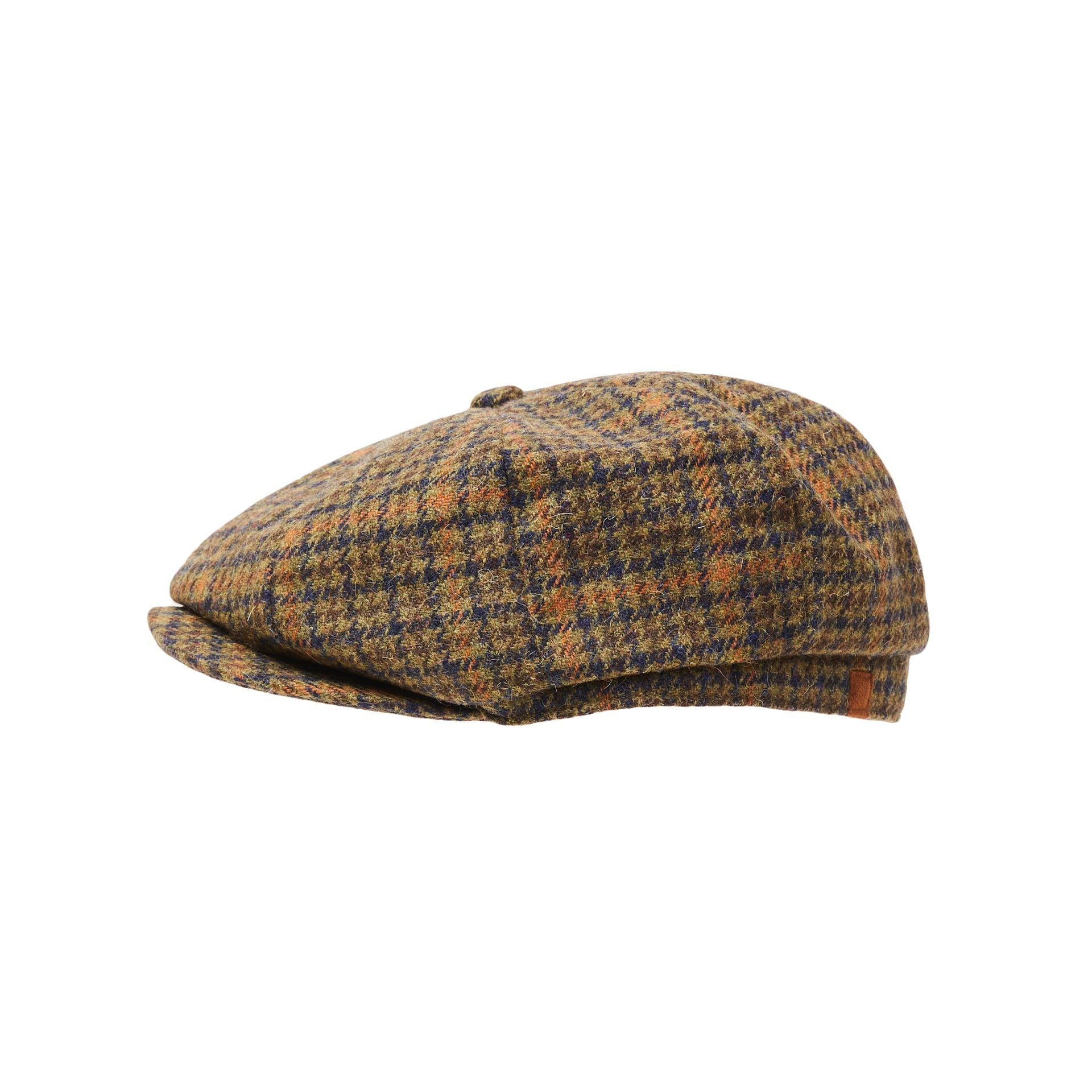 CITY HATTERS Alex Houndstooth Baker Boy - Henry BucksHats76SS220073 - BROWN - Sm