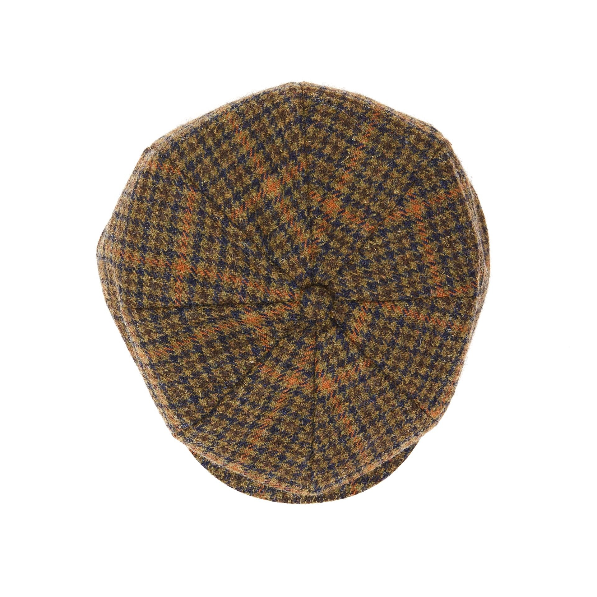 CITY HATTERS Alex Houndstooth Baker Boy - Henry BucksHats76SS220073 - BROWN - Sm