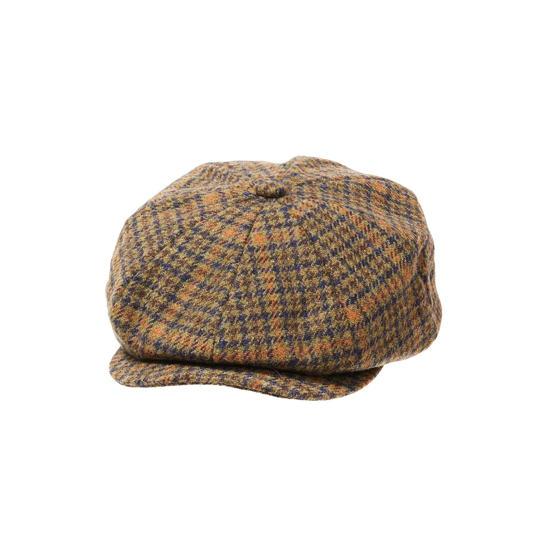 CITY HATTERS Alex Houndstooth Baker Boy - Henry BucksHats76SS220073 - BROWN - Sm