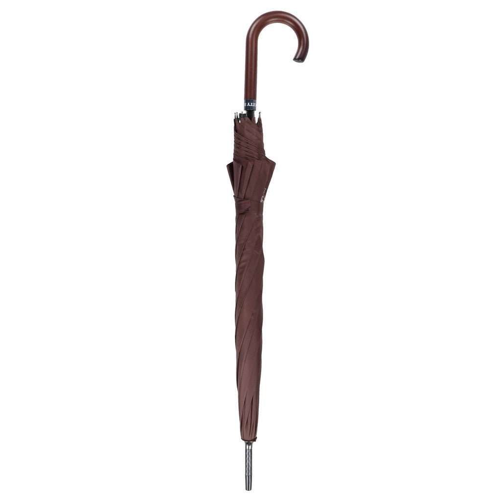 CITY HATTERS Classic Umbrella CHOCOLATE - Henry Bucks