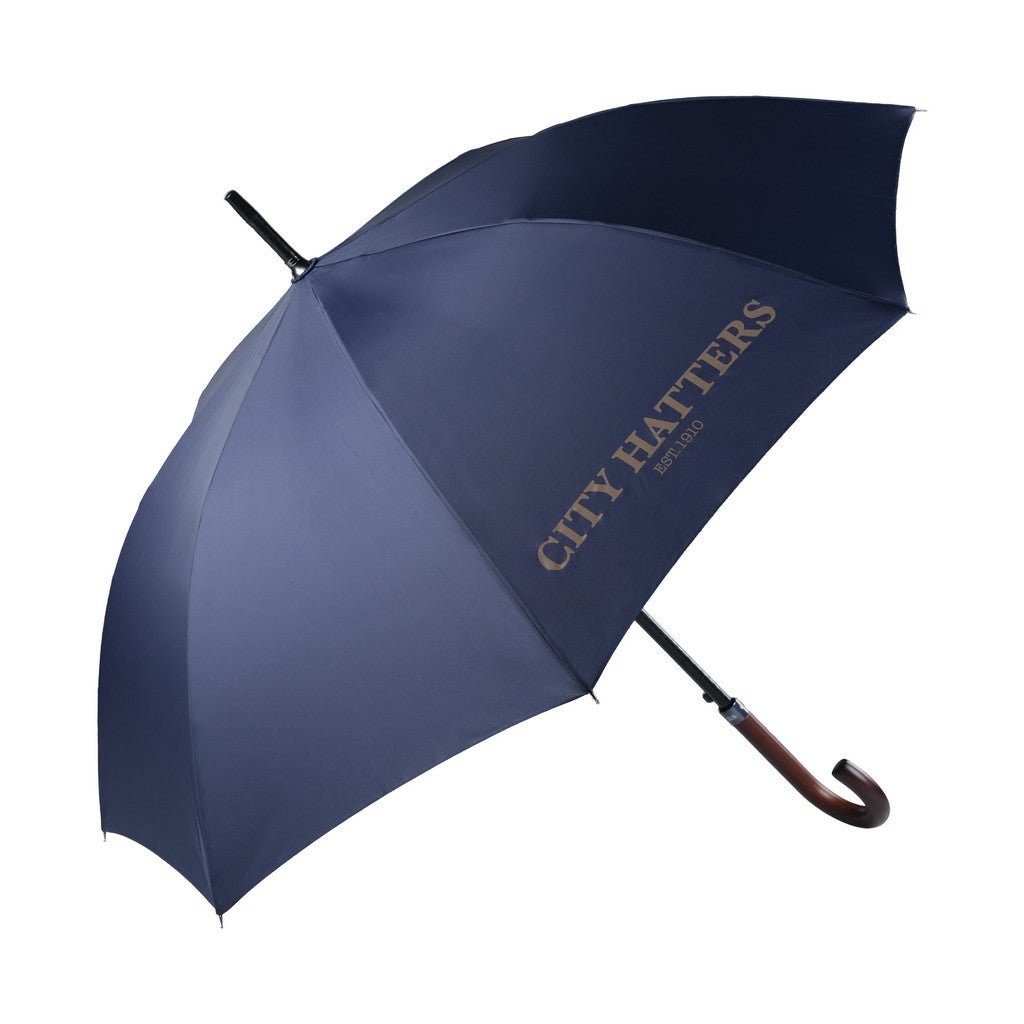 CITY HATTERS Classic Umbrella NAVY - Henry Bucks