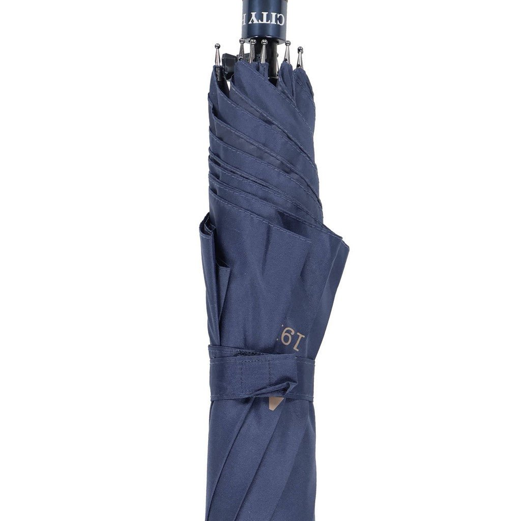 CITY HATTERS Classic Umbrella NAVY - Henry Bucks