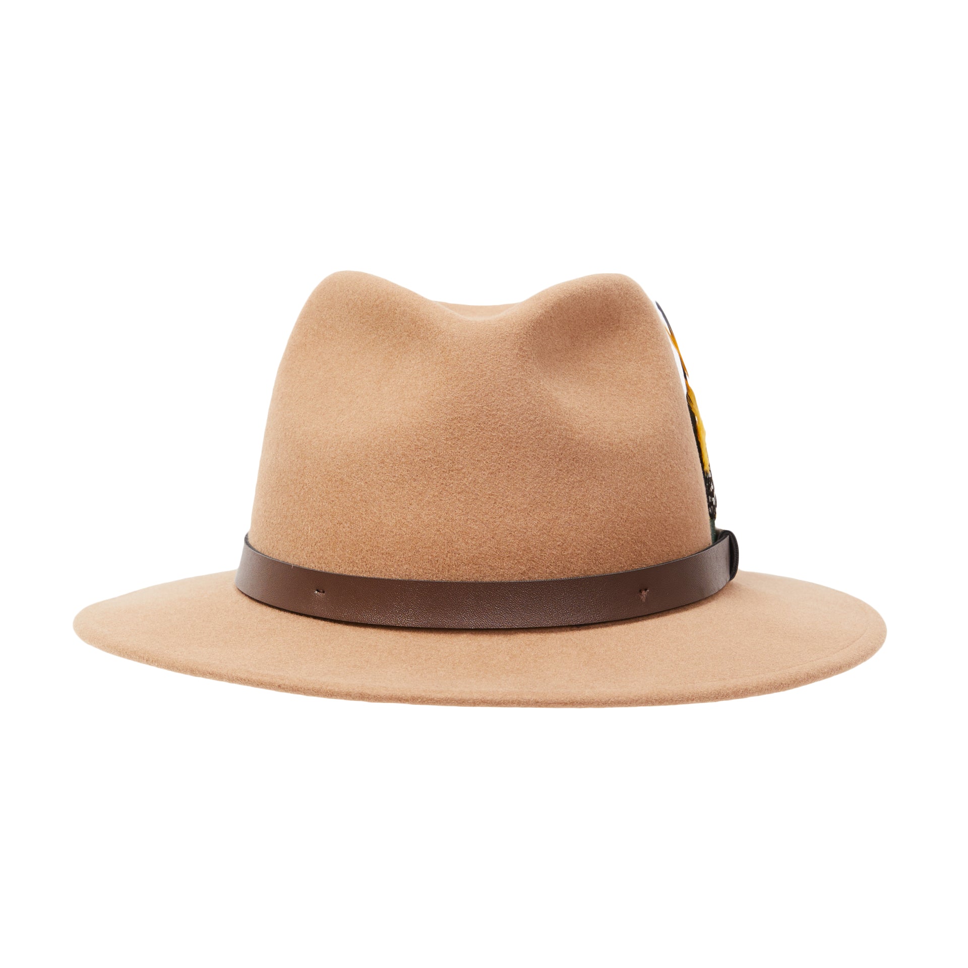 CITY HATTERS David Fedora - Henry BucksHats76SS220086 - BROWN - Sm