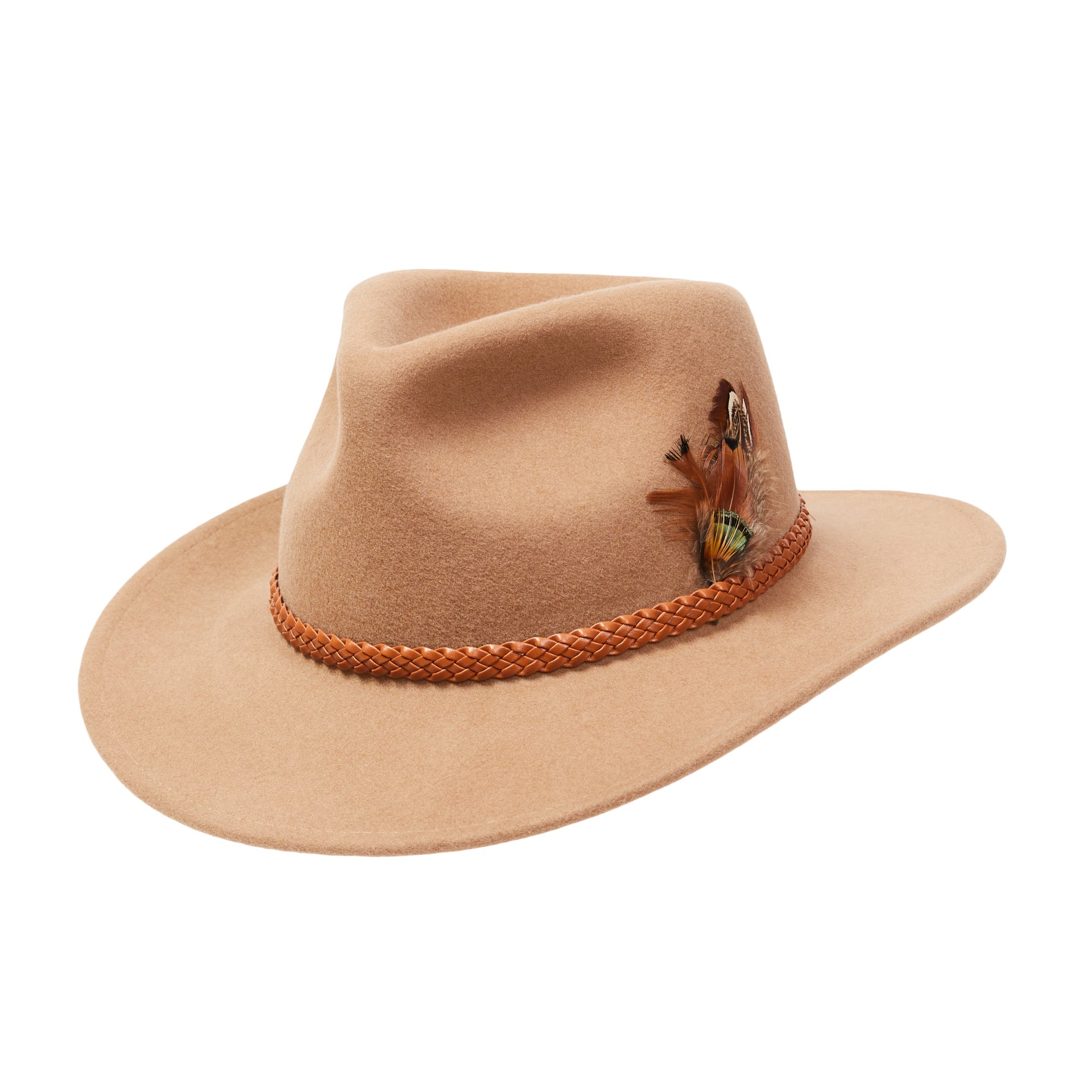 CITY HATTERS Harrison with Braided Band - Henry BucksHats76SS220083 - BRWN - Sm