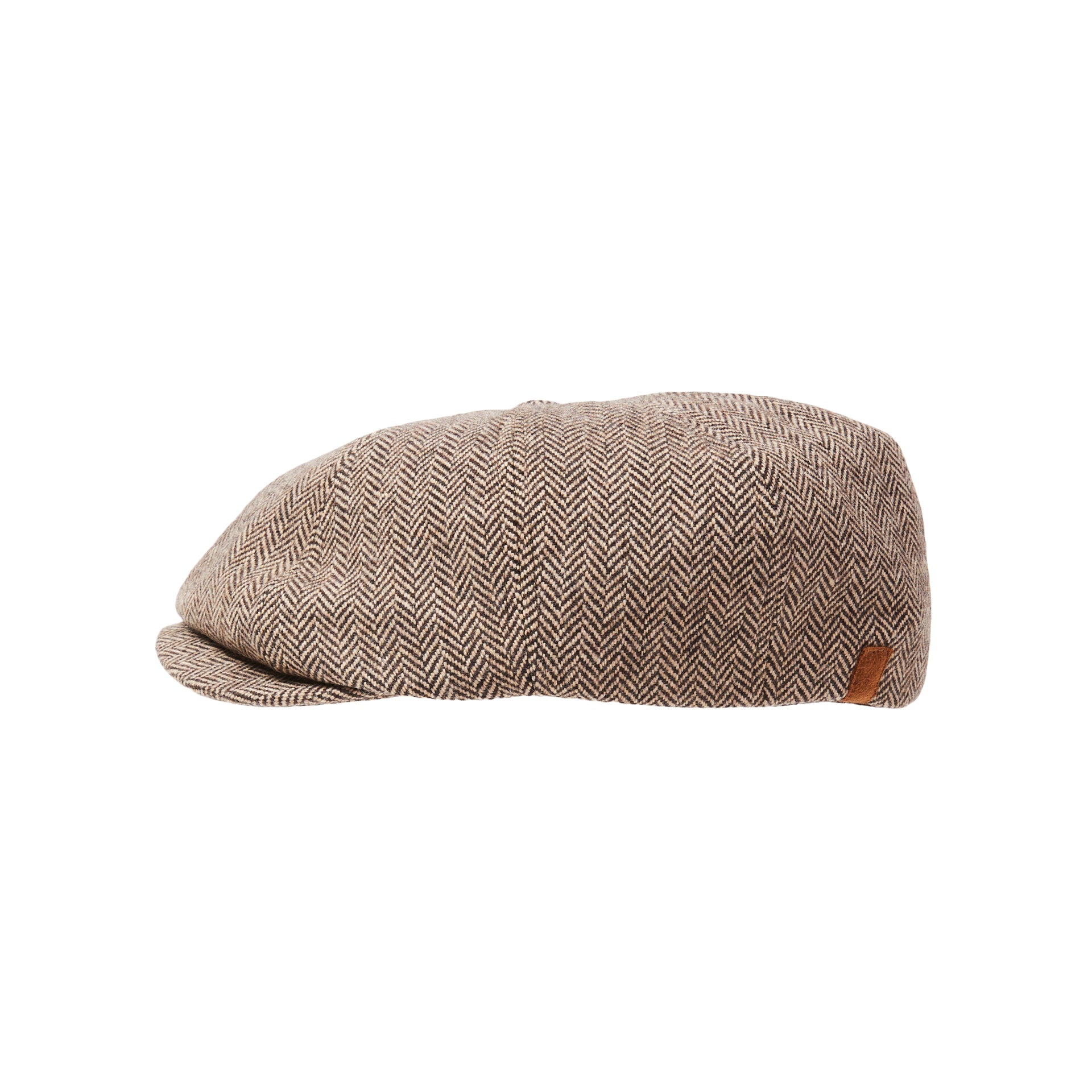 CITY HATTERS Hudson Herringbone Cap - Henry BucksHats76SS220072 - BROWN - Sm