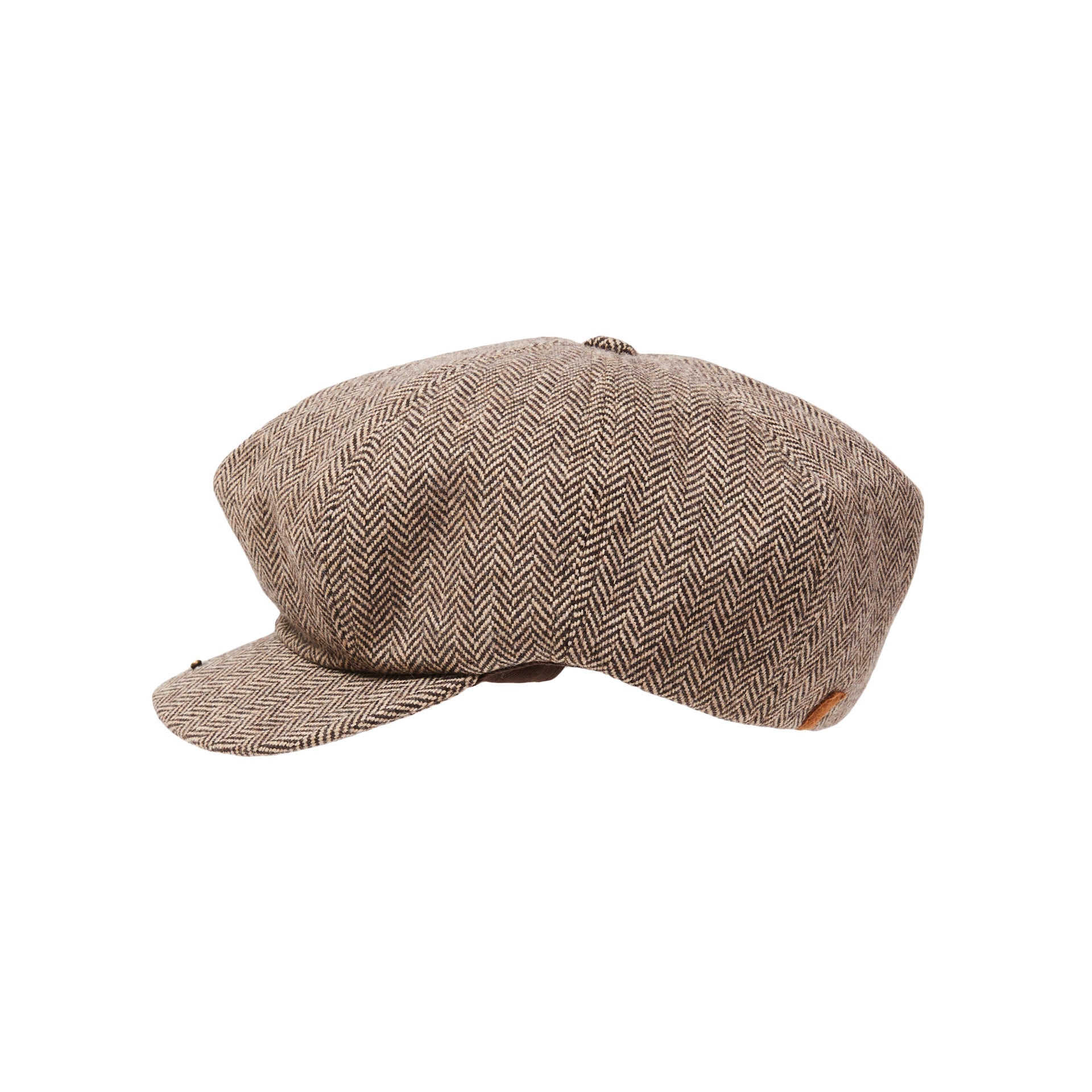 CITY HATTERS Hudson Herringbone Cap - Henry BucksHats76SS220072 - BROWN - Sm