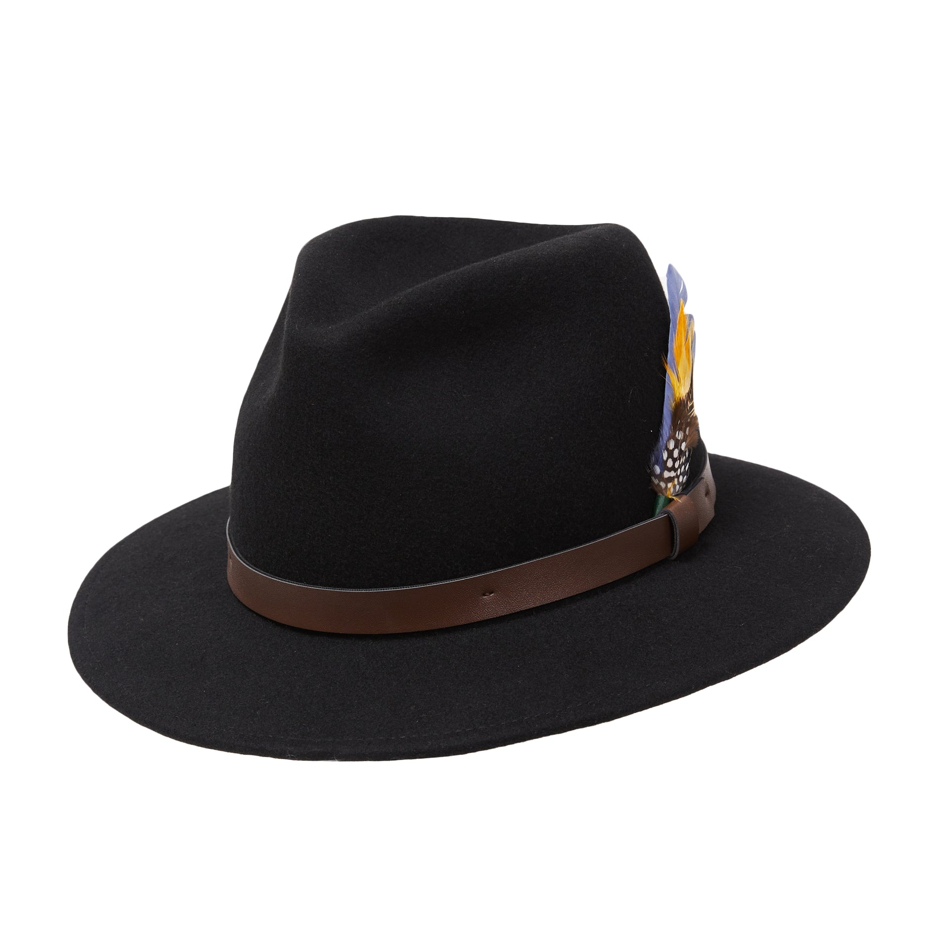 CITY HATTERS Matthew Fedora - Henry BucksHats76SS220085 - BLCK - Sm