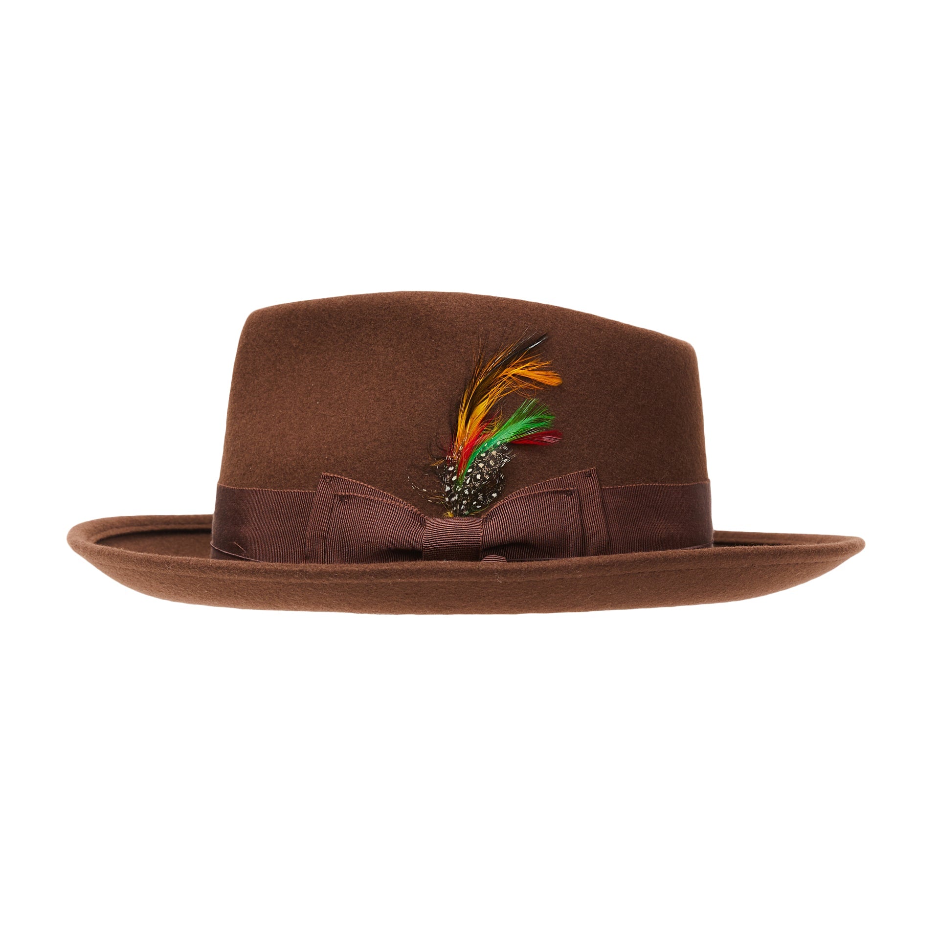 CITY HATTERS Theo Squatter Fedora - Henry BucksHats76SS220092 - BRWN - Sm