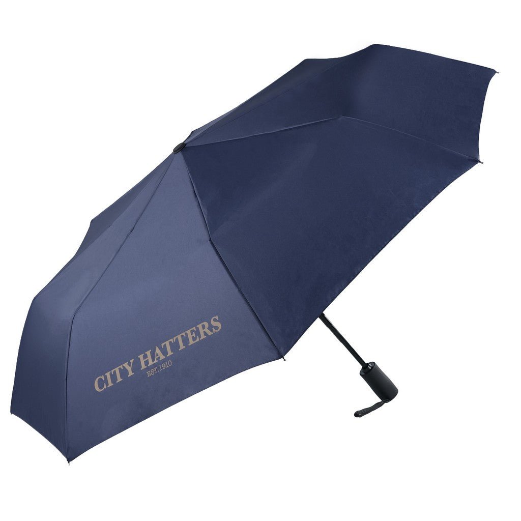 CITY HATTERS Travel Umbrella NAVY - Henry Bucks