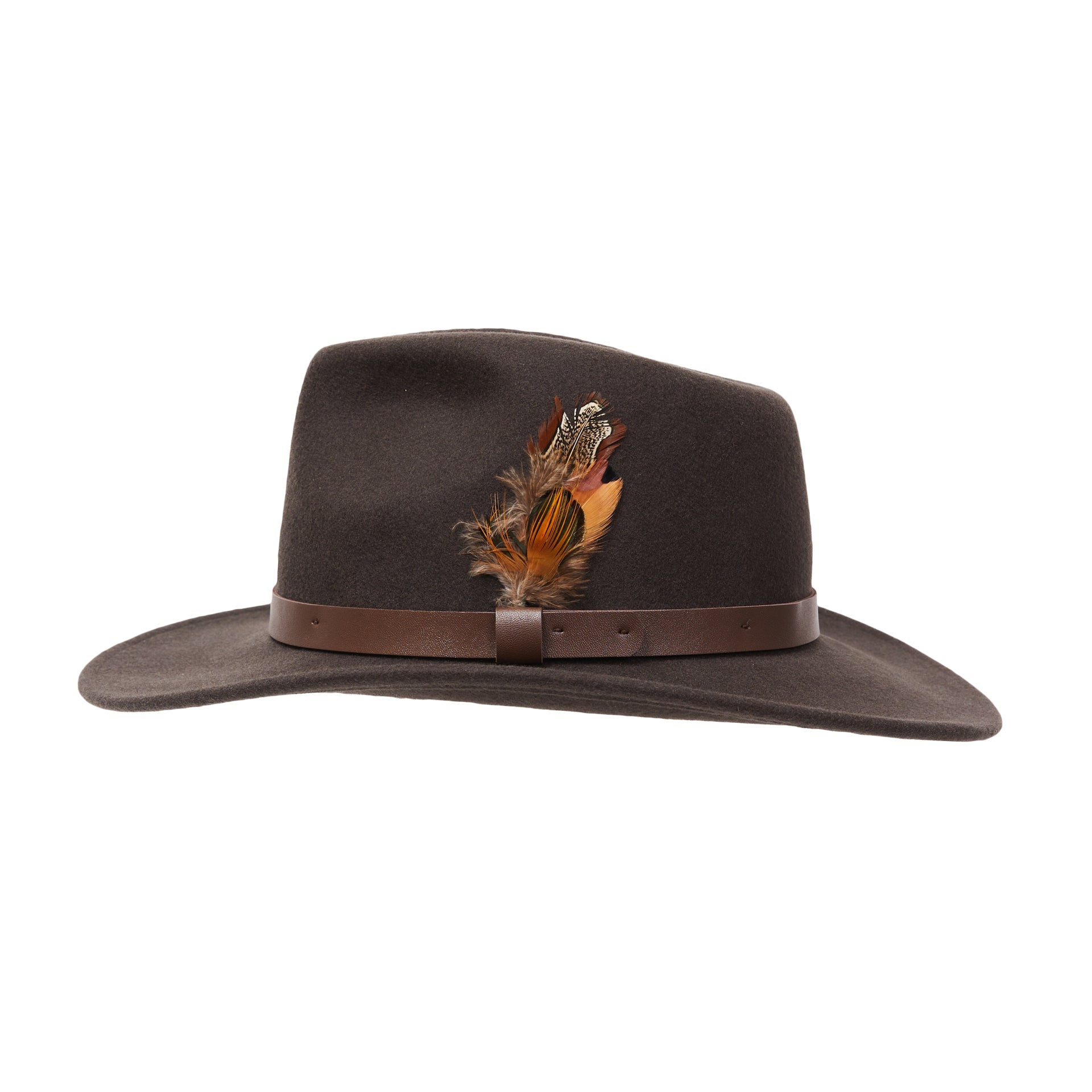 CITY HATTERS William Fedora - Henry BucksHats76SS220084 - BRWN - Sm