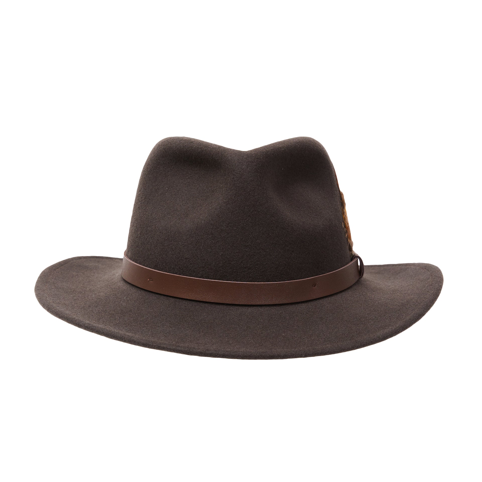 CITY HATTERS William Fedora - Henry BucksHats76SS220084 - BRWN - Sm