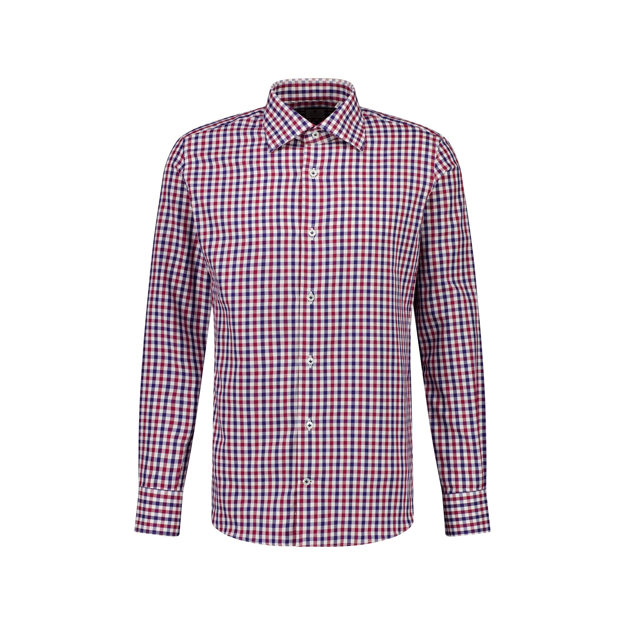 CORDONE Elegance Check Shirt NAVY/RED/MULTI - Henry BucksShirts01SS230011 - NVYRDMLTI - 39