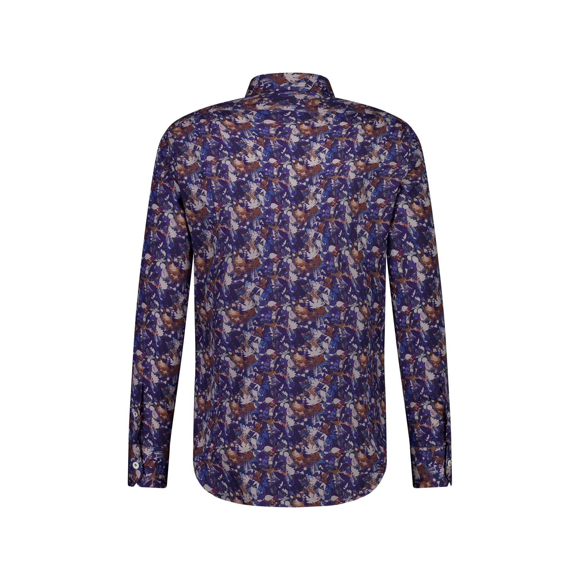 Cordone Flowerwear Style Shirt in BLUE MULTI - Henry BucksShirts01SS230014 - NVYBLUMLTI - 39