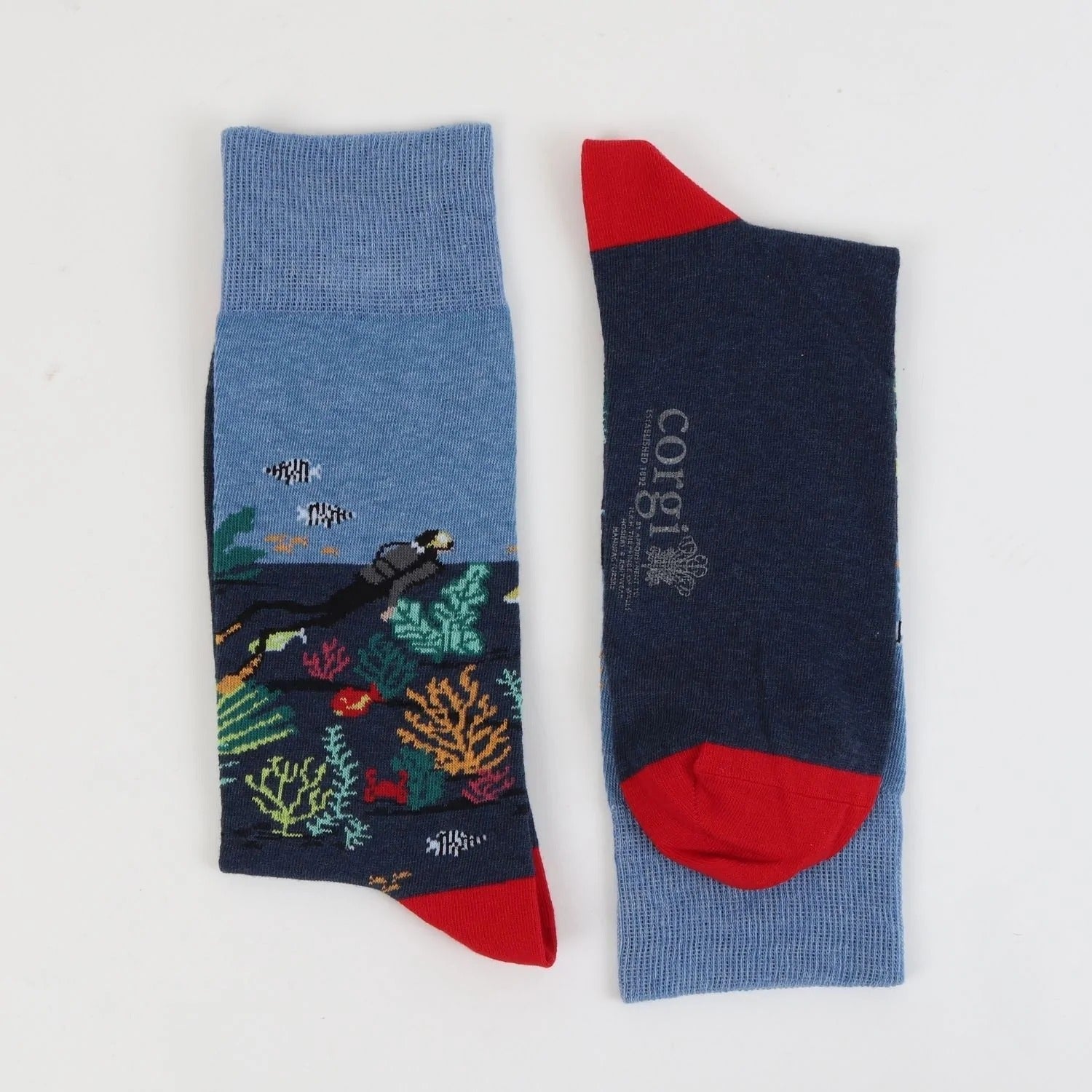 CORGI Deep Sea Diving Cotton Socks - Henry BucksSocks17XS220004 - BLUE - SM