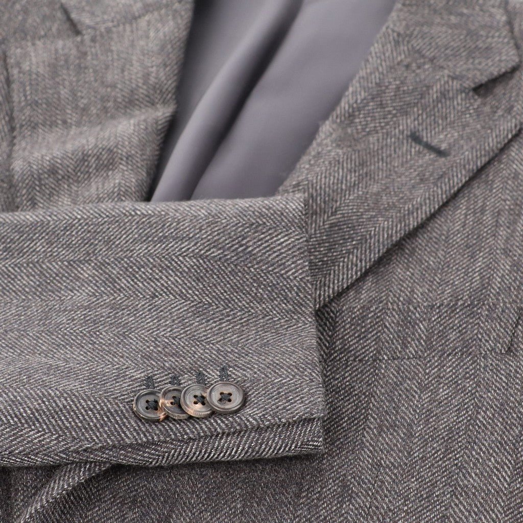 CORNELIANI Cashmere Blazer BLACK/GREY - Henry Bucks