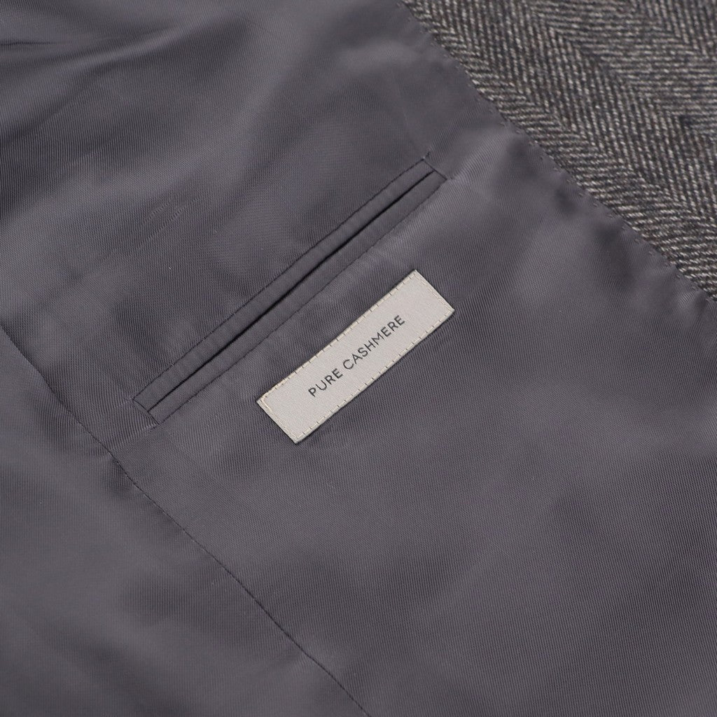 CORNELIANI Cashmere Blazer BLACK/GREY - Henry Bucks