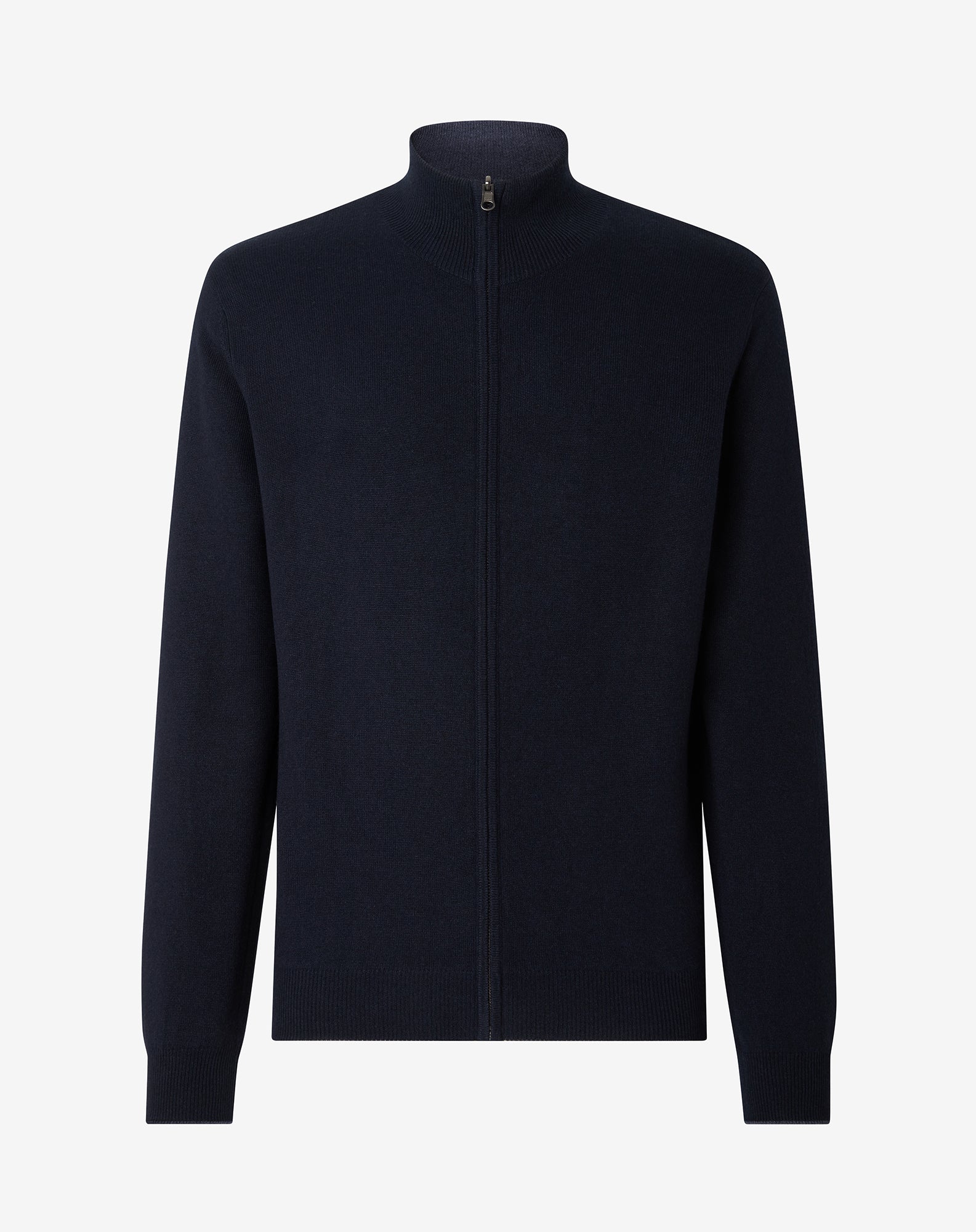 CORNELIANI Cashmere Silk Zip Knit NAVY BLUE - Henry BucksKnitwear62AW240018 - NVBL - 46