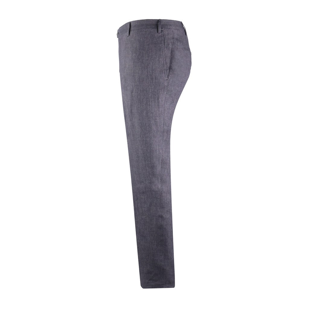 CORNELIANI Chambray Linen Trouser BROWN - Henry Bucks