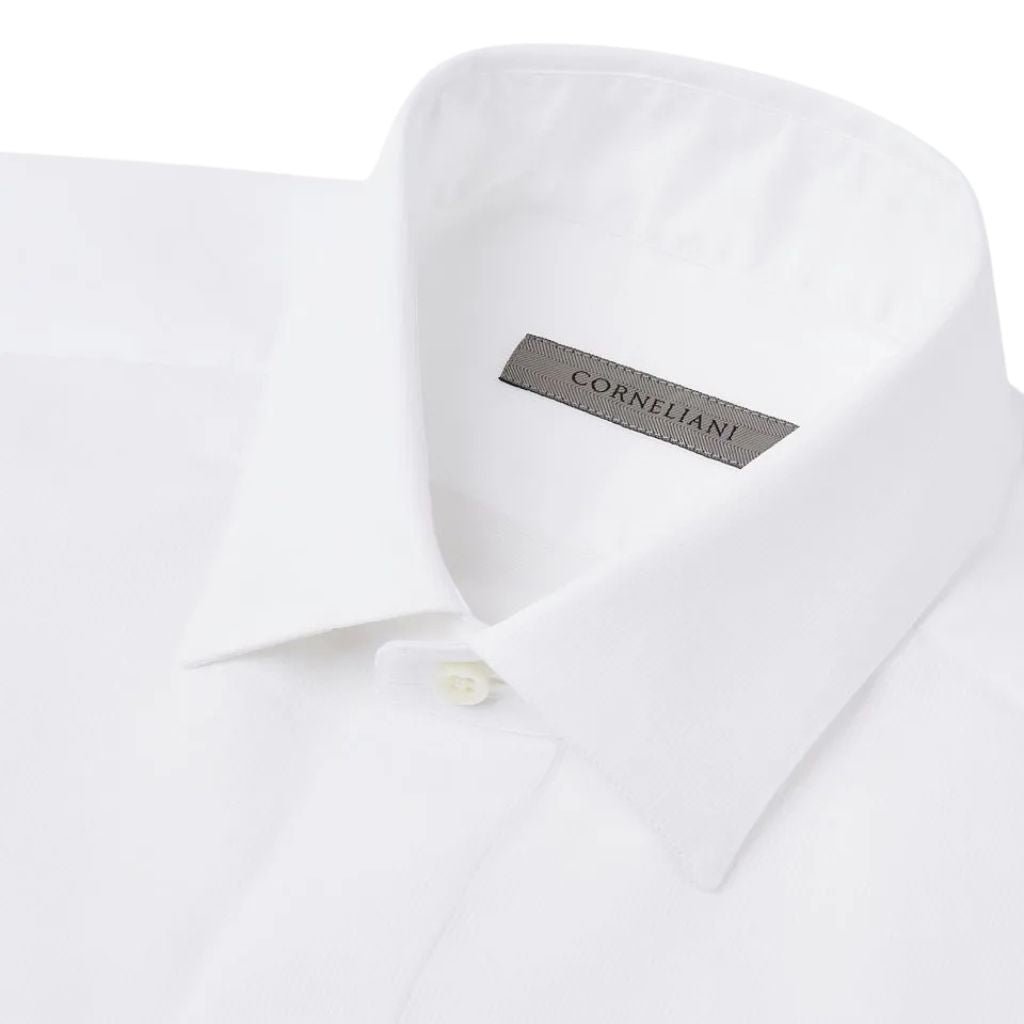 CORNELIANI Code Dinner Shirt WHITE - Henry Bucks