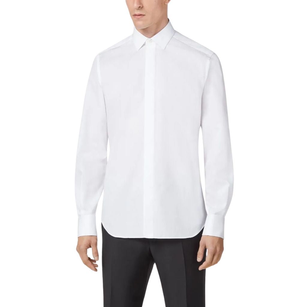 CORNELIANI Code Dinner Shirt WHITE - Henry Bucks