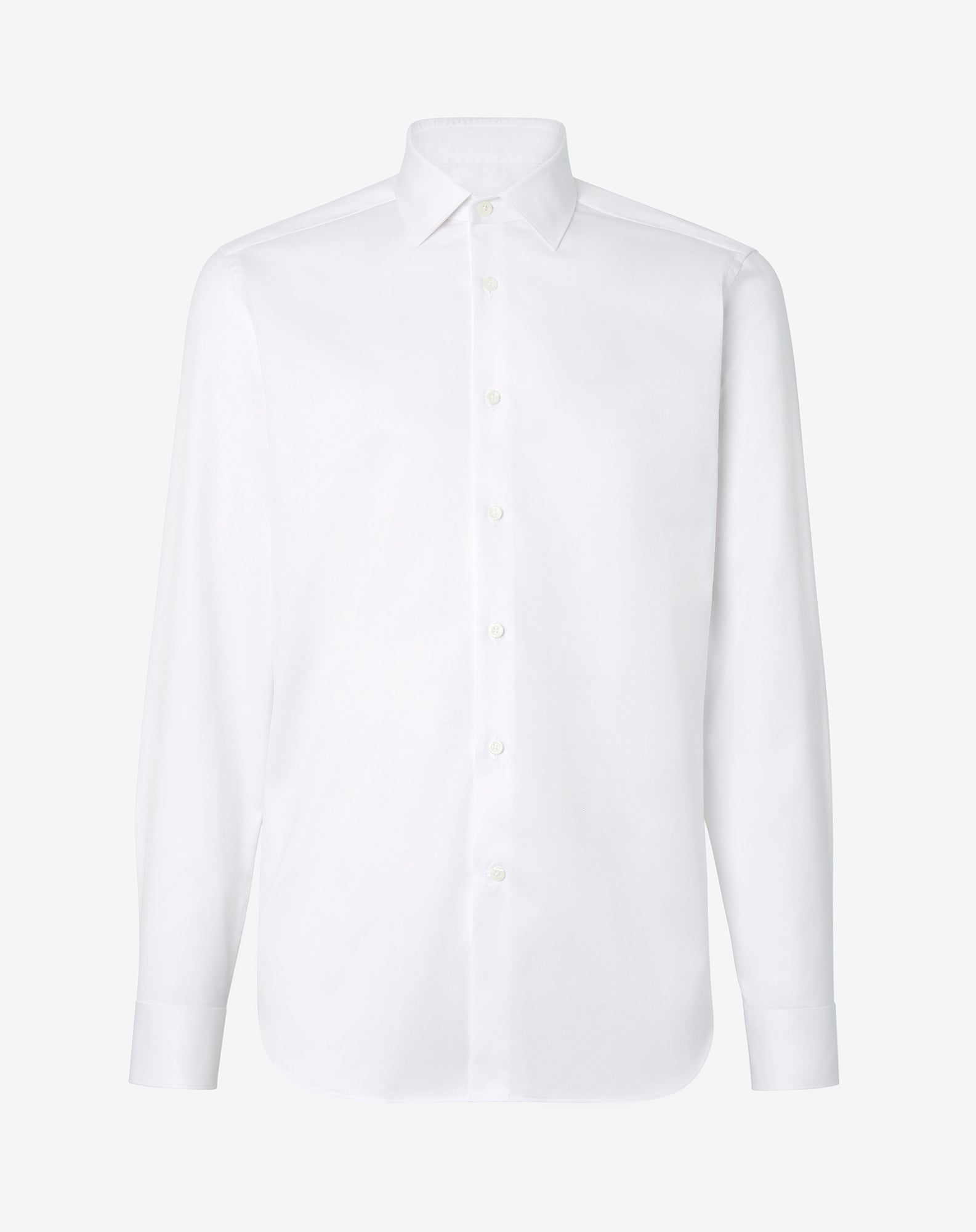 CORNELIANI Cotton Fine Twill Shirt WHITE - Henry BucksShirts01SS220006 - WHTE - 39