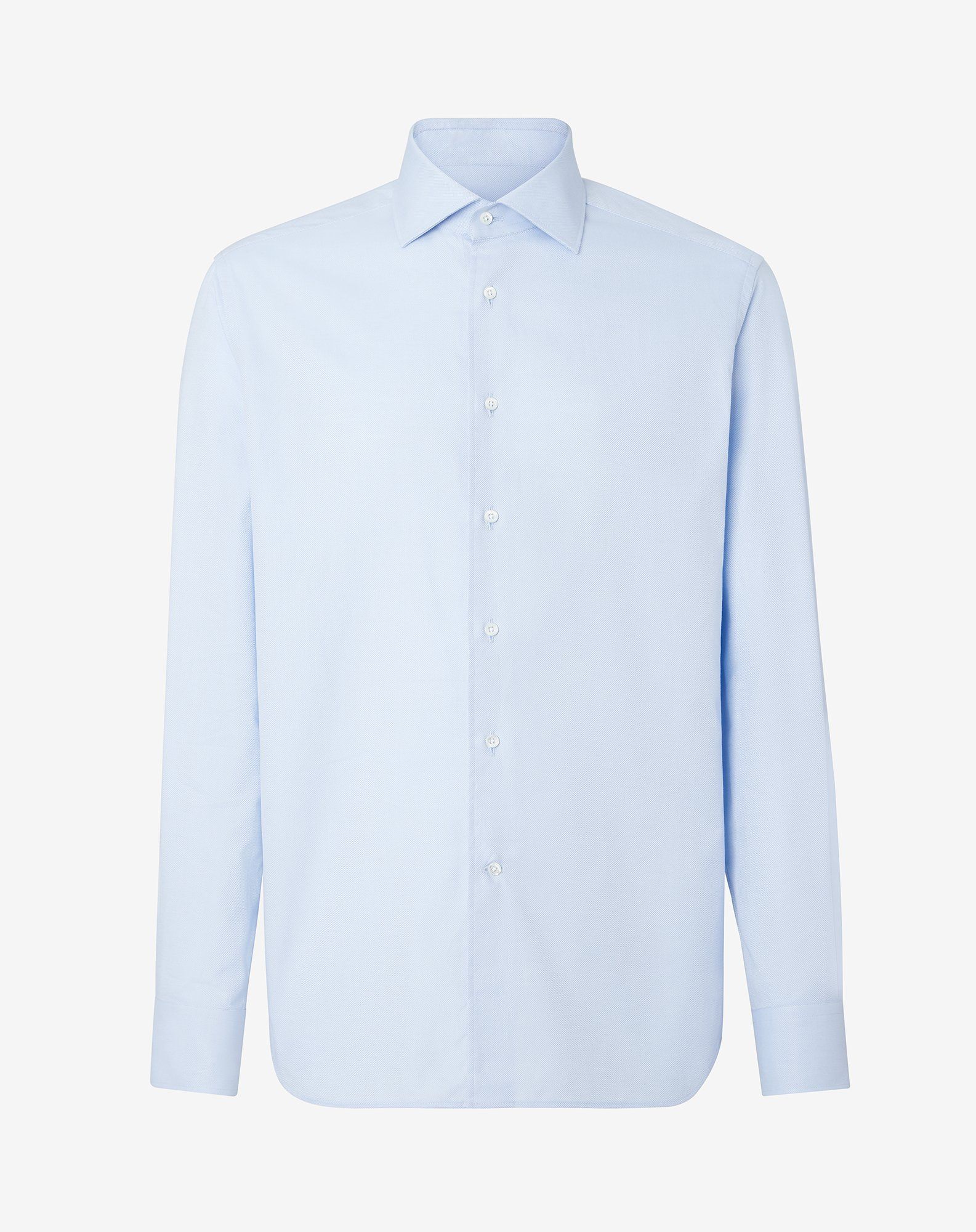 CORNELIANI Cotton Oxford Long Sleeve Shirt SKY BLUE - Henry BucksShirts01SS220005 - SKYBLUE - 39