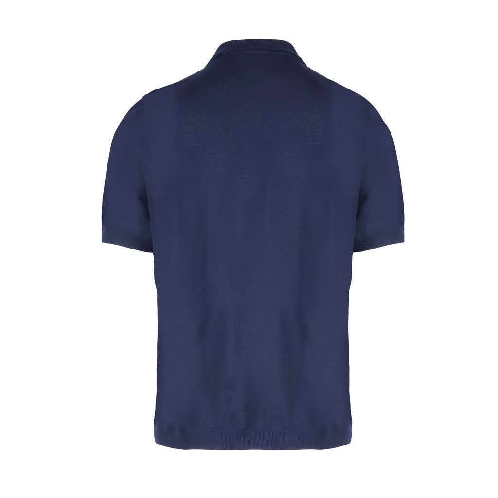 CORNELIANI Cotton Skipper Polo NAVY - Henry Bucks