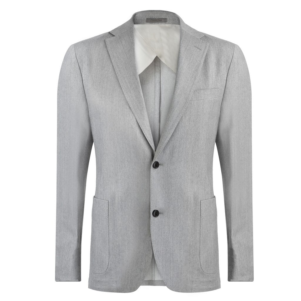 CORNELIANI Denim Look Blazer GREY REG - Henry Bucks