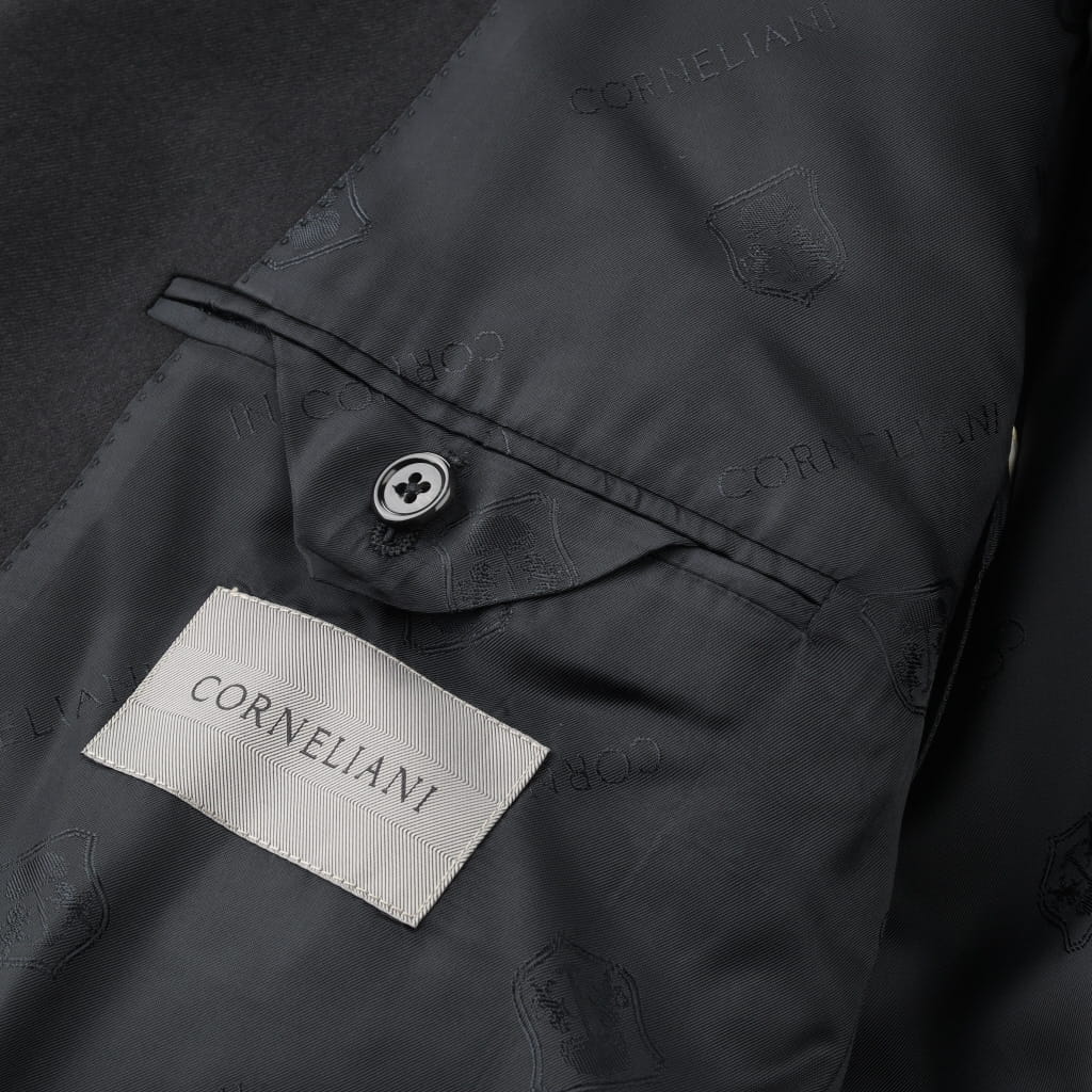 CORNELIANI Double Breasted Academy Suit BLACK REG - Henry BucksSuits60AW240004 - BLCK - R - 46