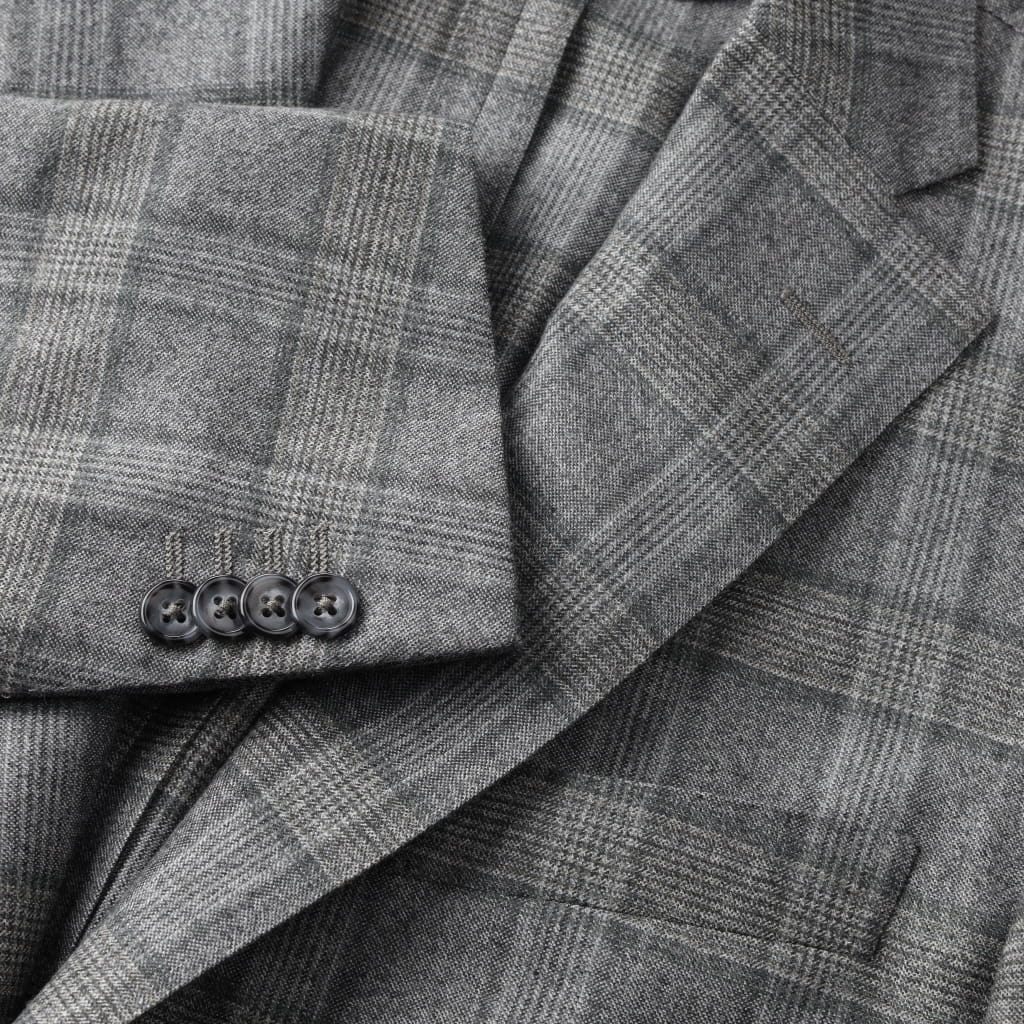 CORNELIANI Flannel Single Breasted Soft Blazer GREY - Henry BucksBlazers64AW240037 - GREY - 48