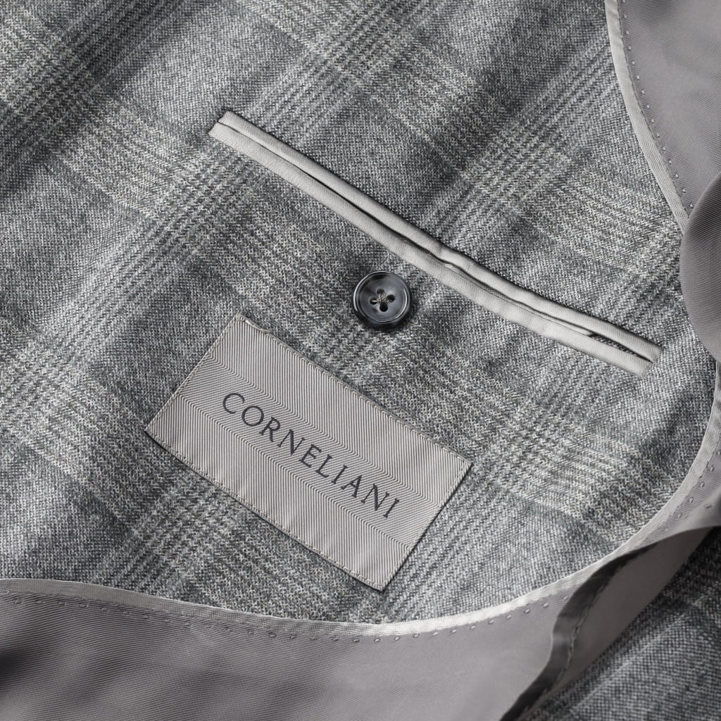 CORNELIANI Flannel Single Breasted Soft Blazer GREY - Henry BucksBlazers64AW240037 - GREY - 48