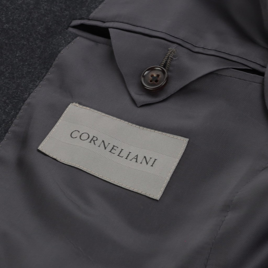 CORNELIANI Flannella Leader Suit CHARCOAL REG - Henry Bucks