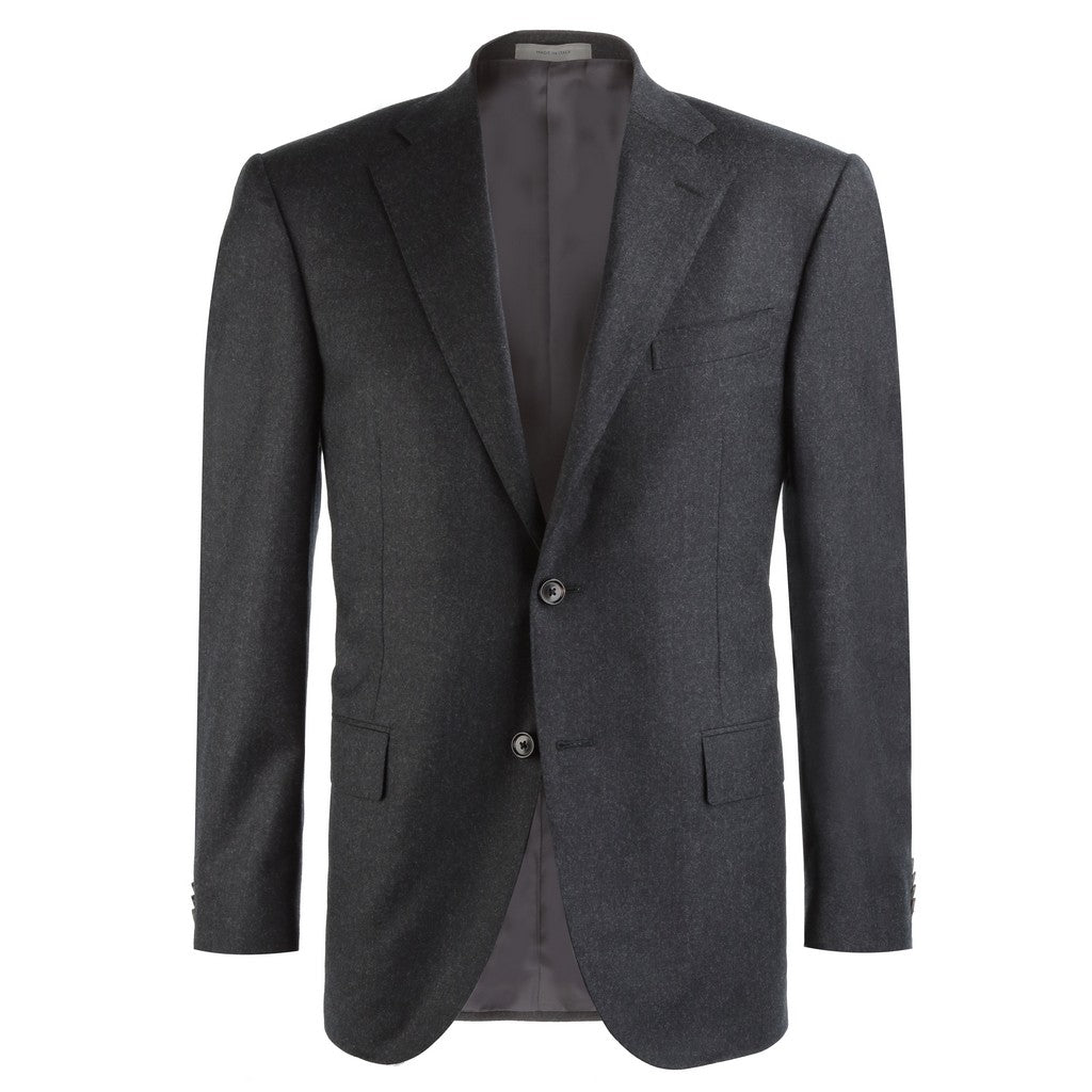CORNELIANI Flannella Leader Suit CHARCOAL REG - Henry Bucks