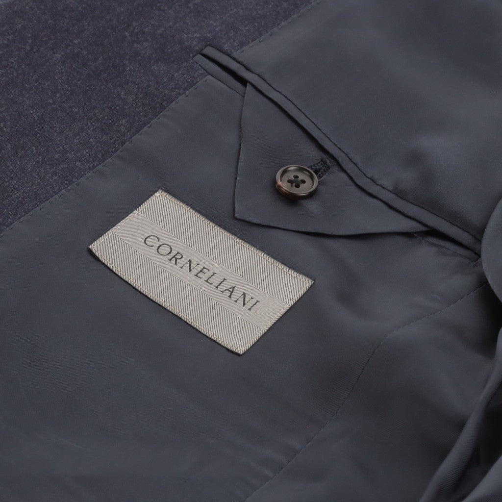 CORNELIANI Flannella Leader Suit MID BLUE REG - Henry Bucks