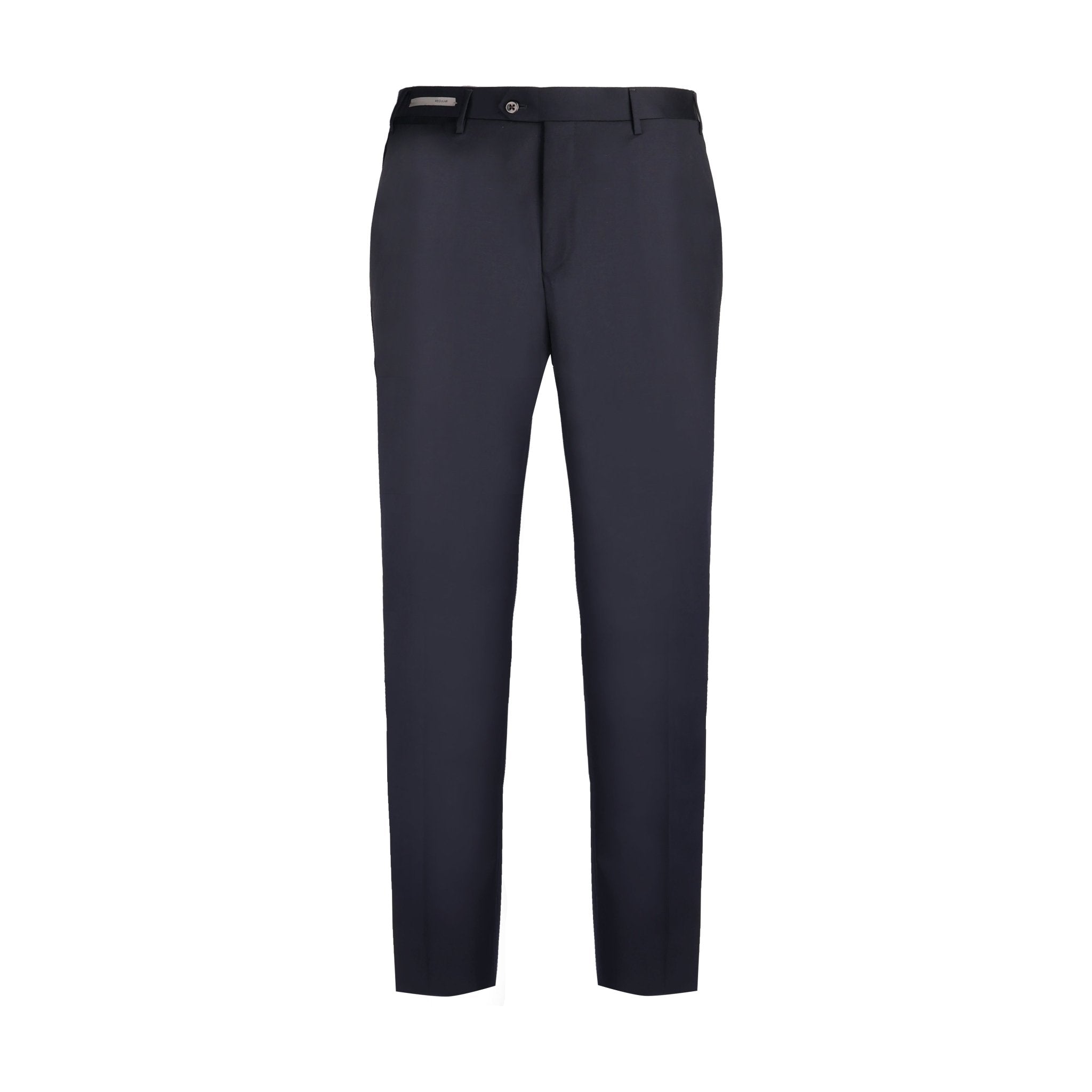 CORNELIANI Flat Front Trouser NAVY REG - Henry Bucks