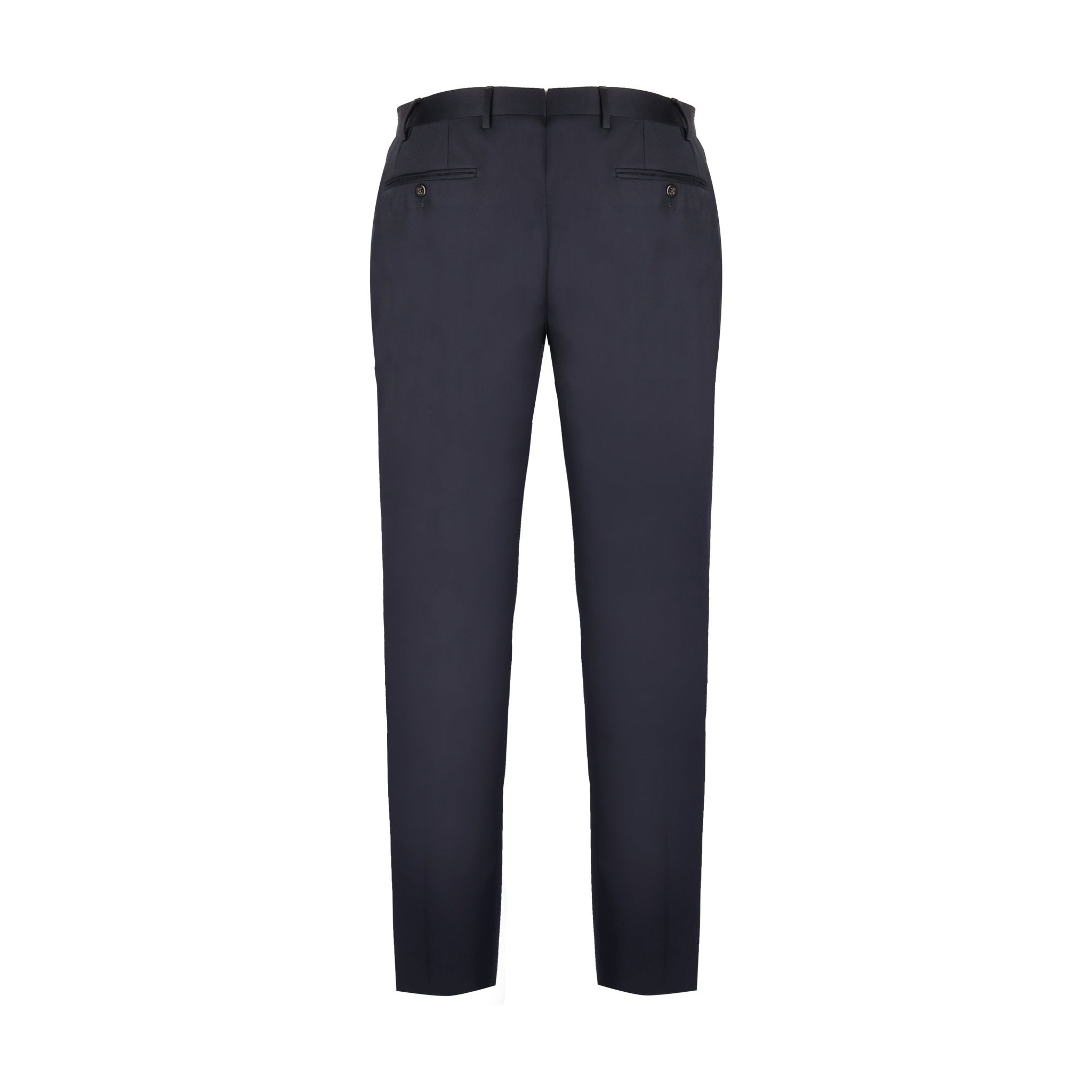 CORNELIANI Flat Front Trouser NAVY REG - Henry Bucks