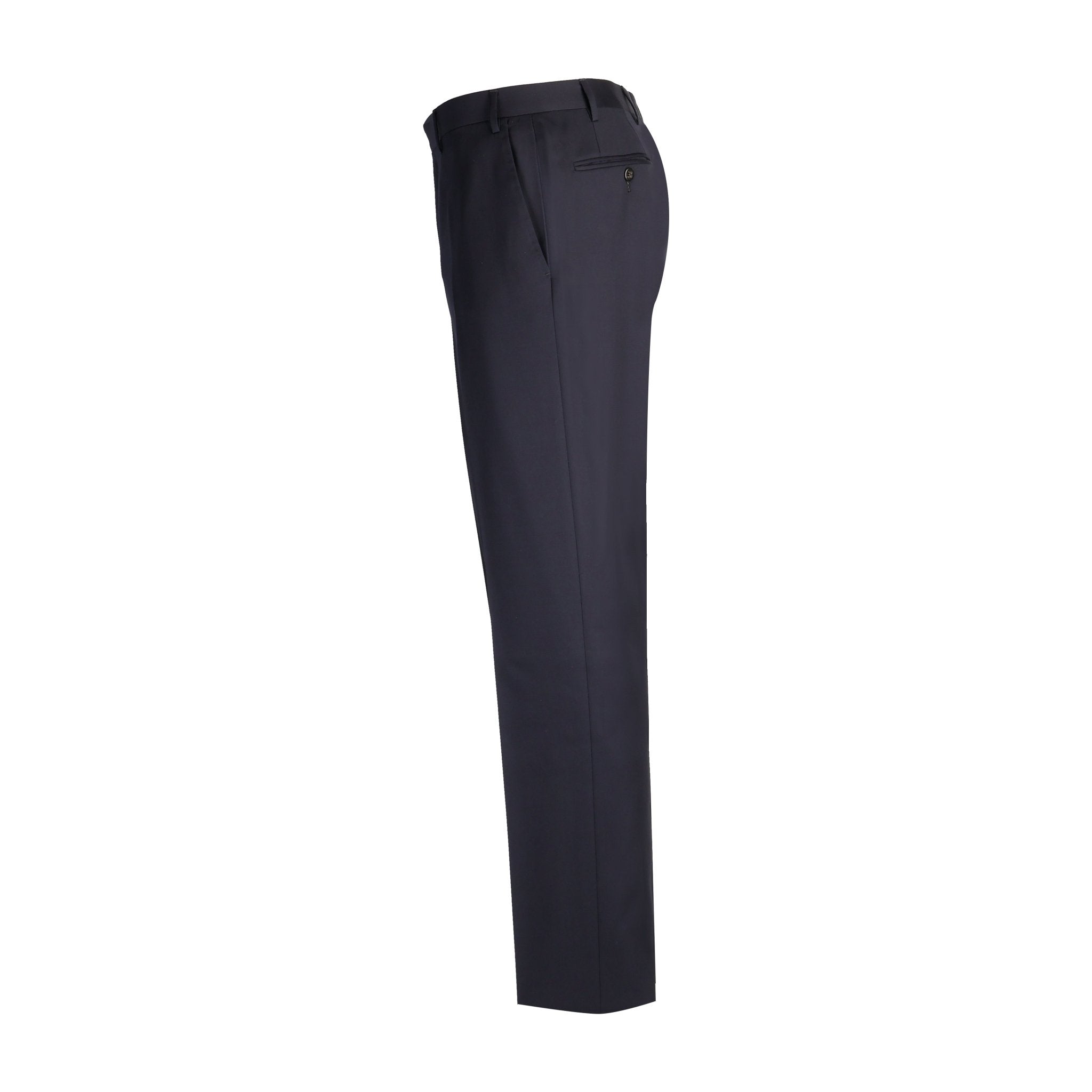 CORNELIANI Flat Front Trouser NAVY REG - Henry Bucks