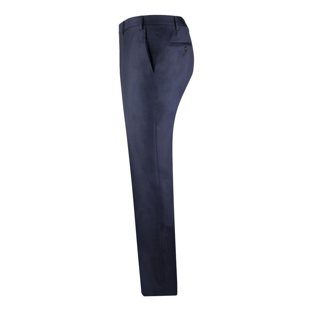 CORNELIANI Flat Front Trouser NAVY - Henry Bucks