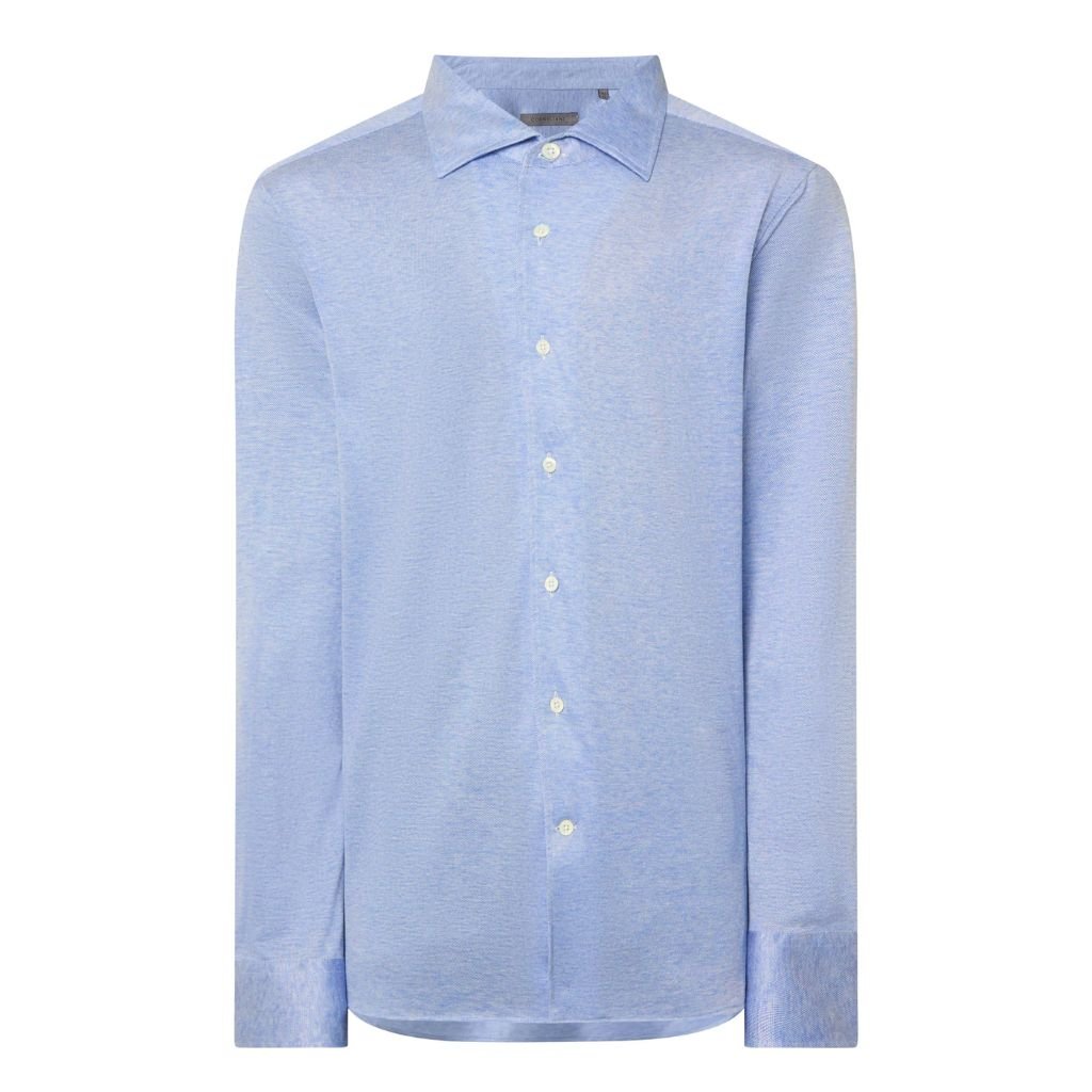 CORNELIANI Jersey Shirt BLUE - Henry Bucks