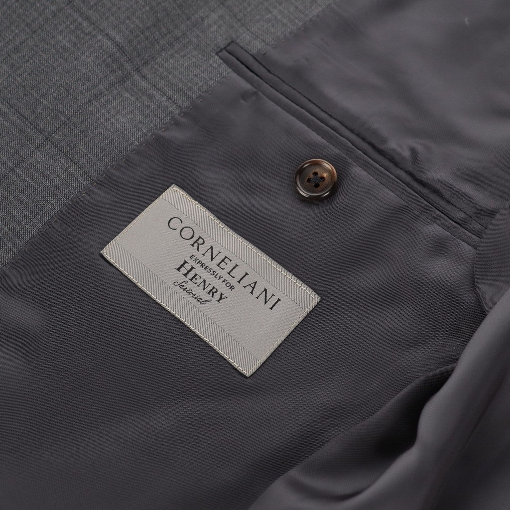 CORNELIANI Leader Wool Suit CHARCOAL REG - Henry Bucks