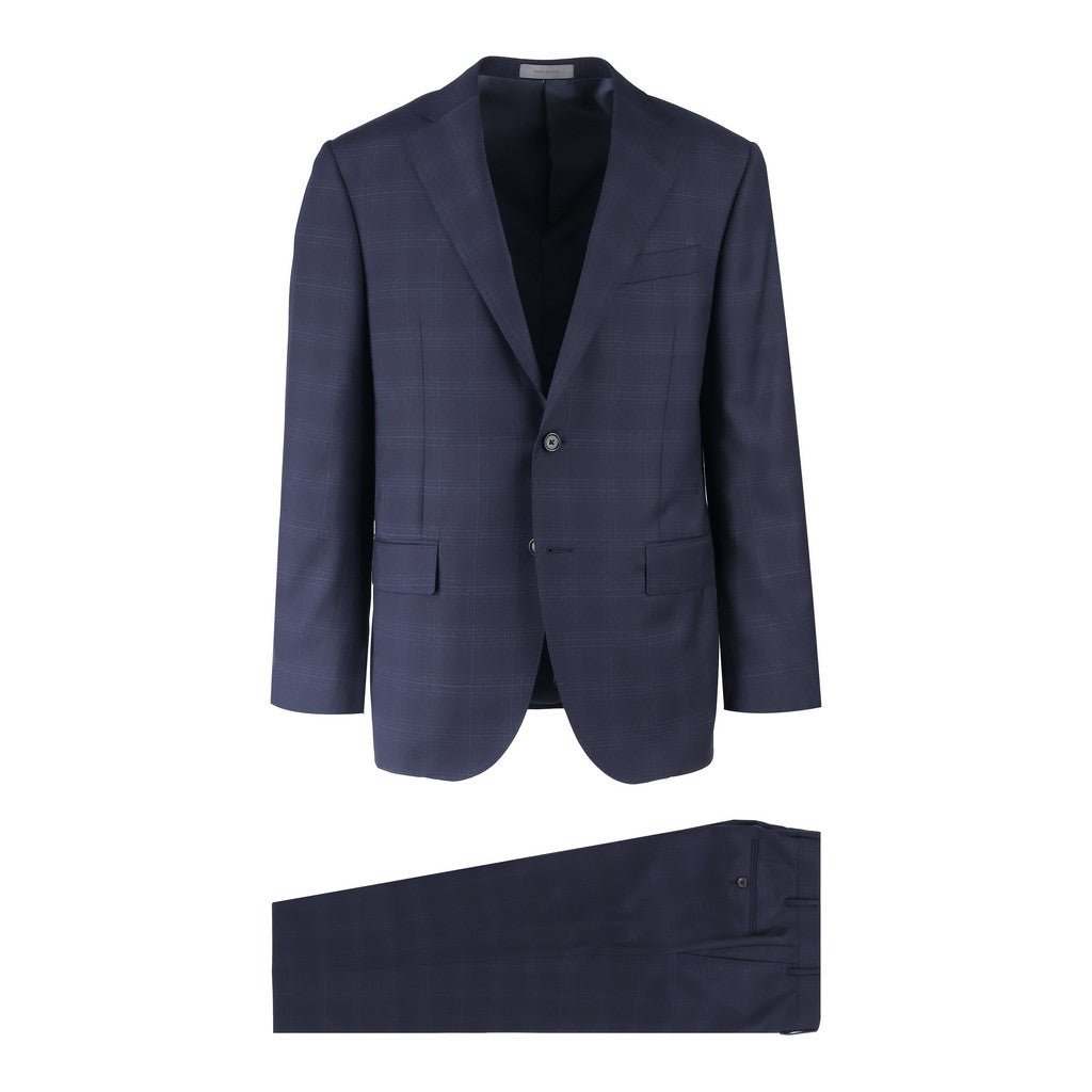 CORNELIANI Leader Wool Suit NAVY REG - Henry Bucks