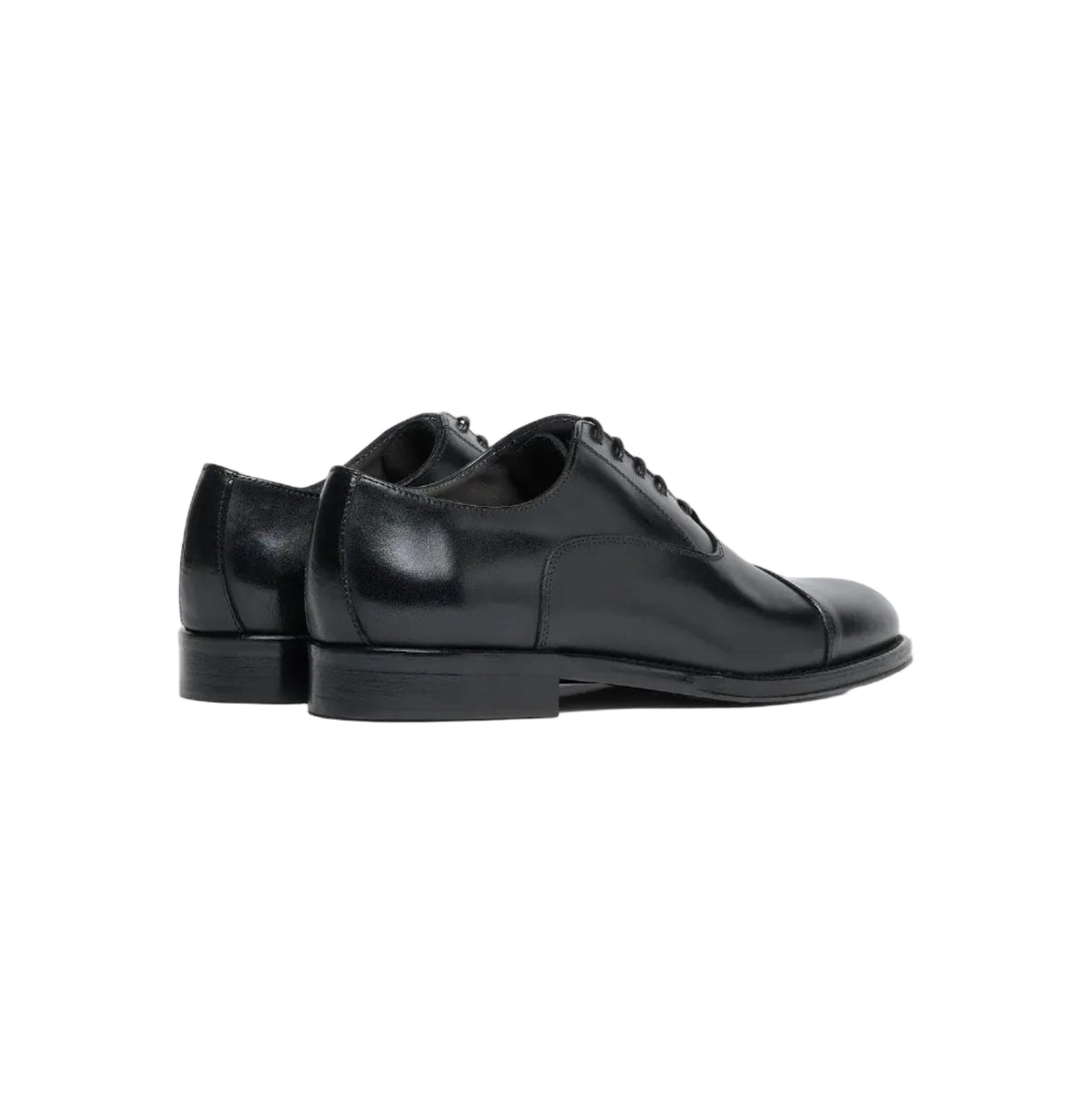 CORNELIANI Leather Oxford Shoe BLACK - Henry Bucks
