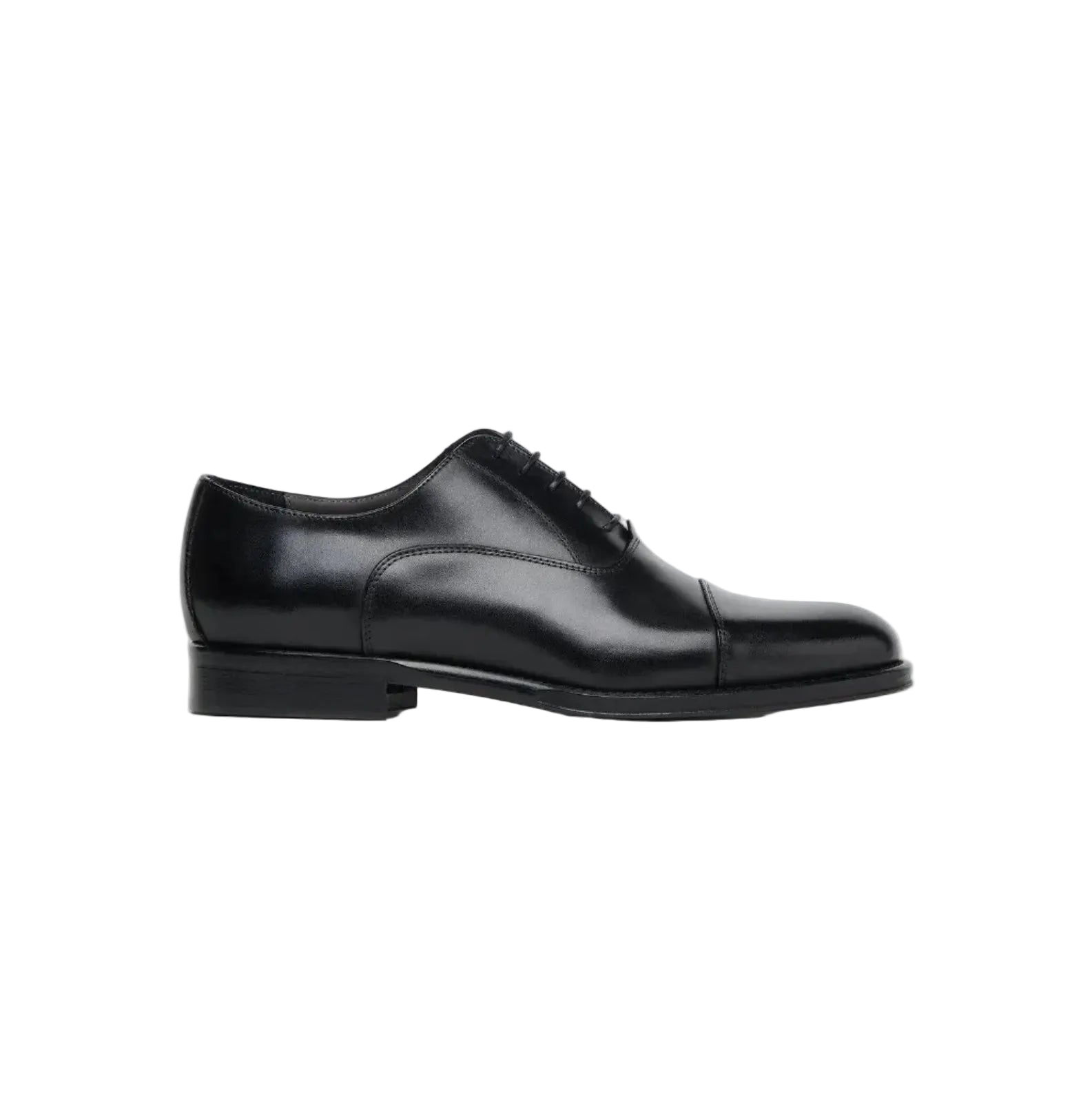 CORNELIANI Leather Oxford Shoe BLACK - Henry Bucks