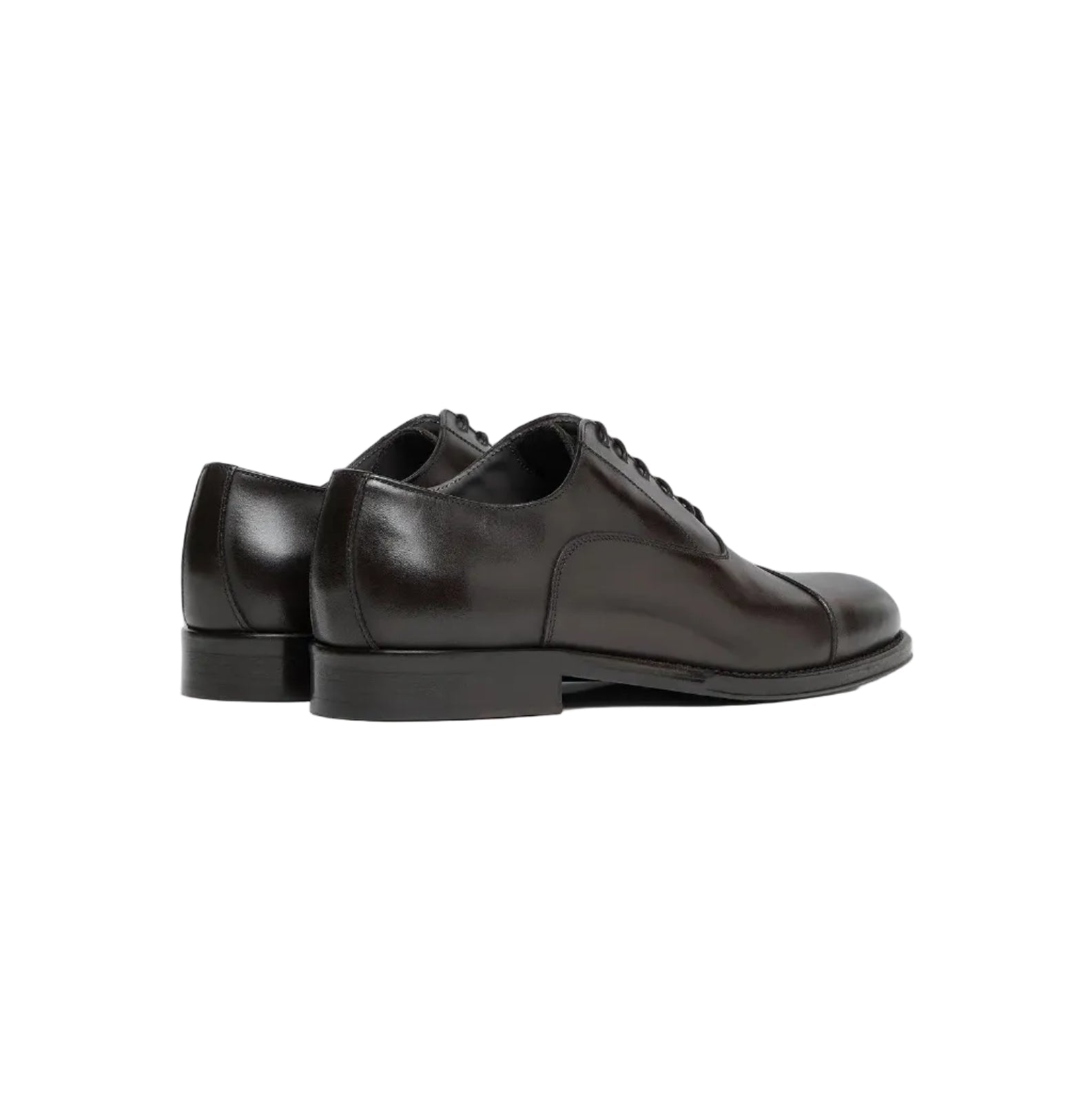 CORNELIANI Leather Oxford Shoe BROWN - Henry Bucks