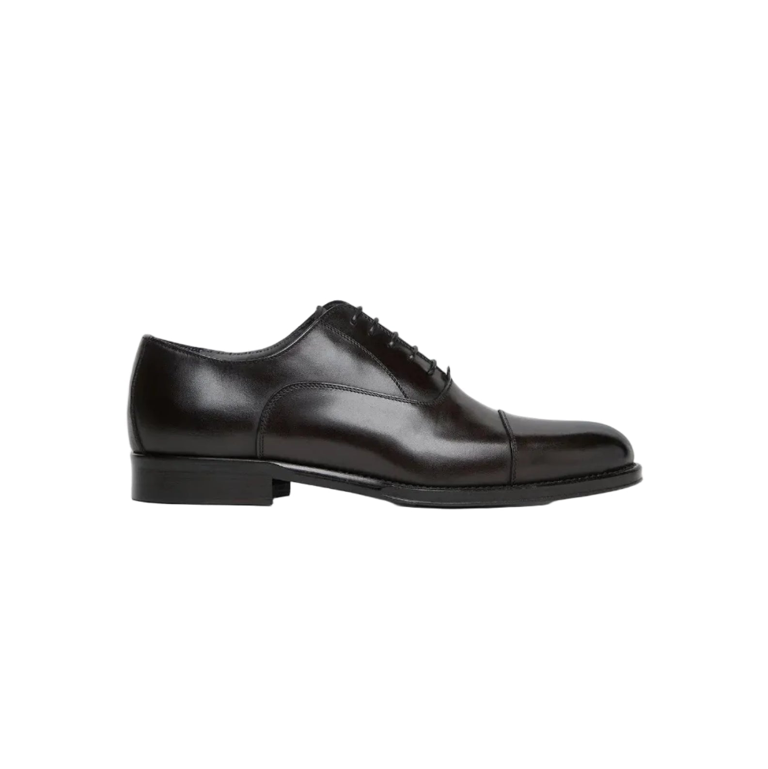 CORNELIANI Leather Oxford Shoe BROWN - Henry Bucks