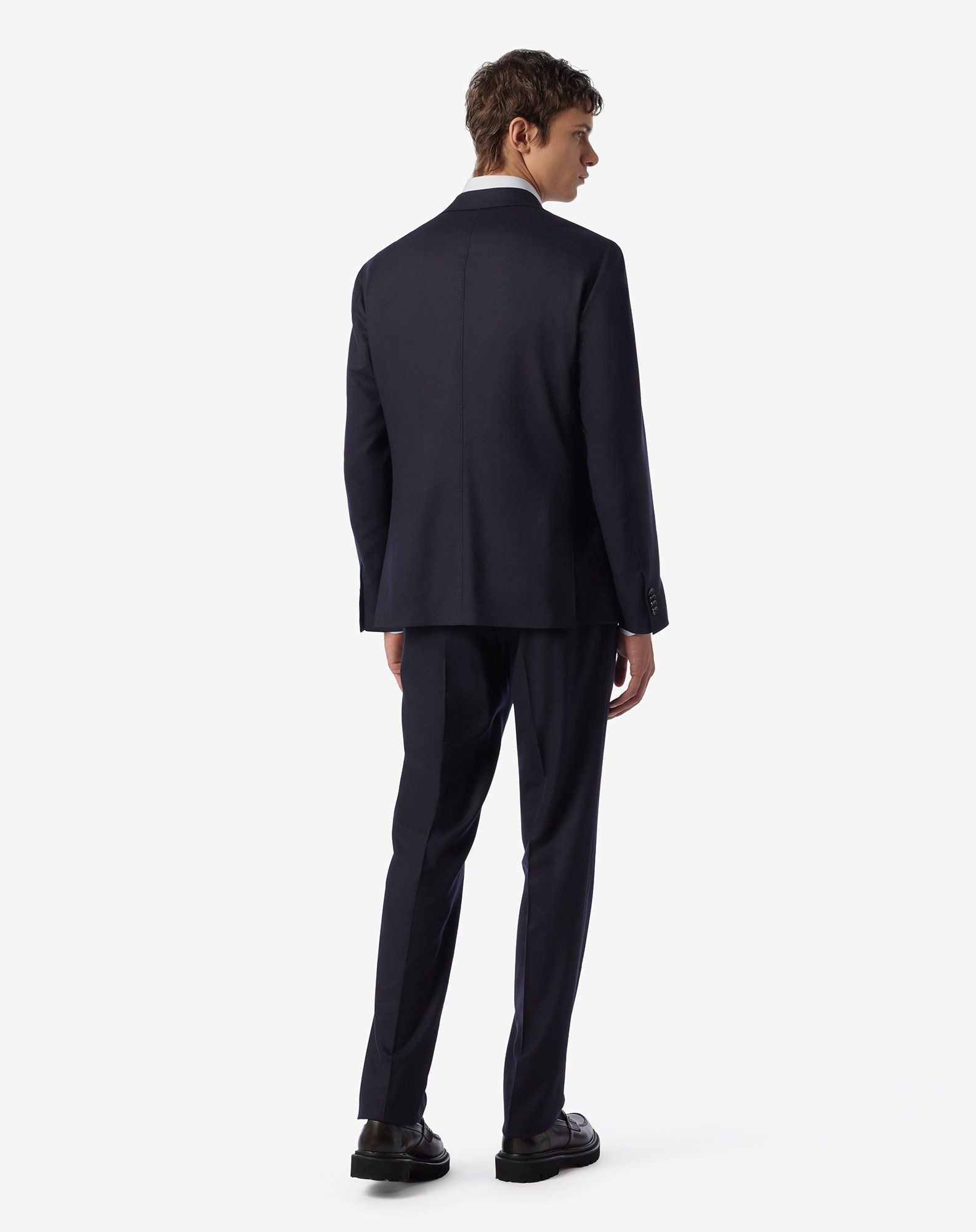 CORNELIANI Micro Stripe Leader Suit NAVY - Henry BucksSuits23AW231214 - NAVY - 44