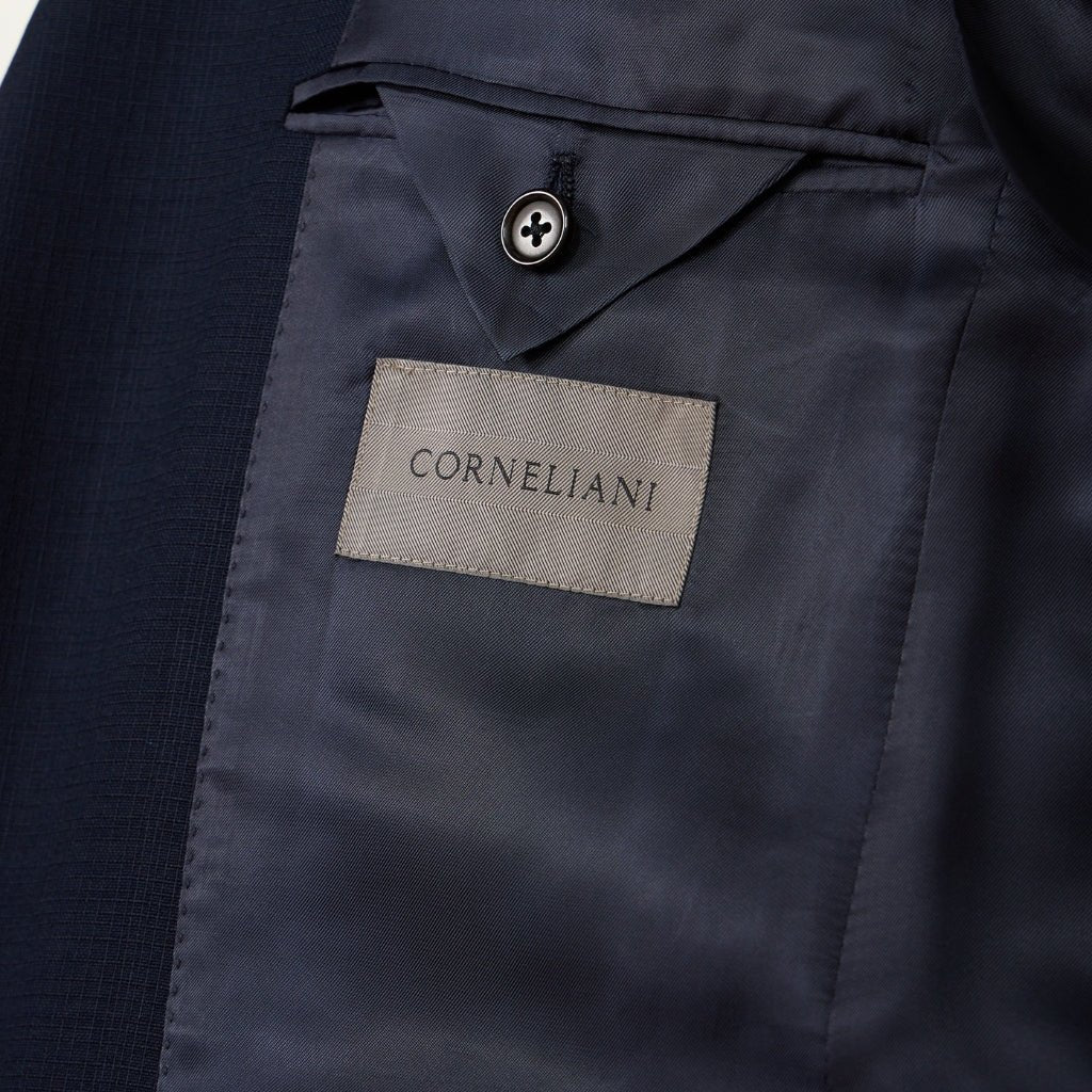 CORNELIANI Notch Lapel Suit NAVY REG - Henry Bucks