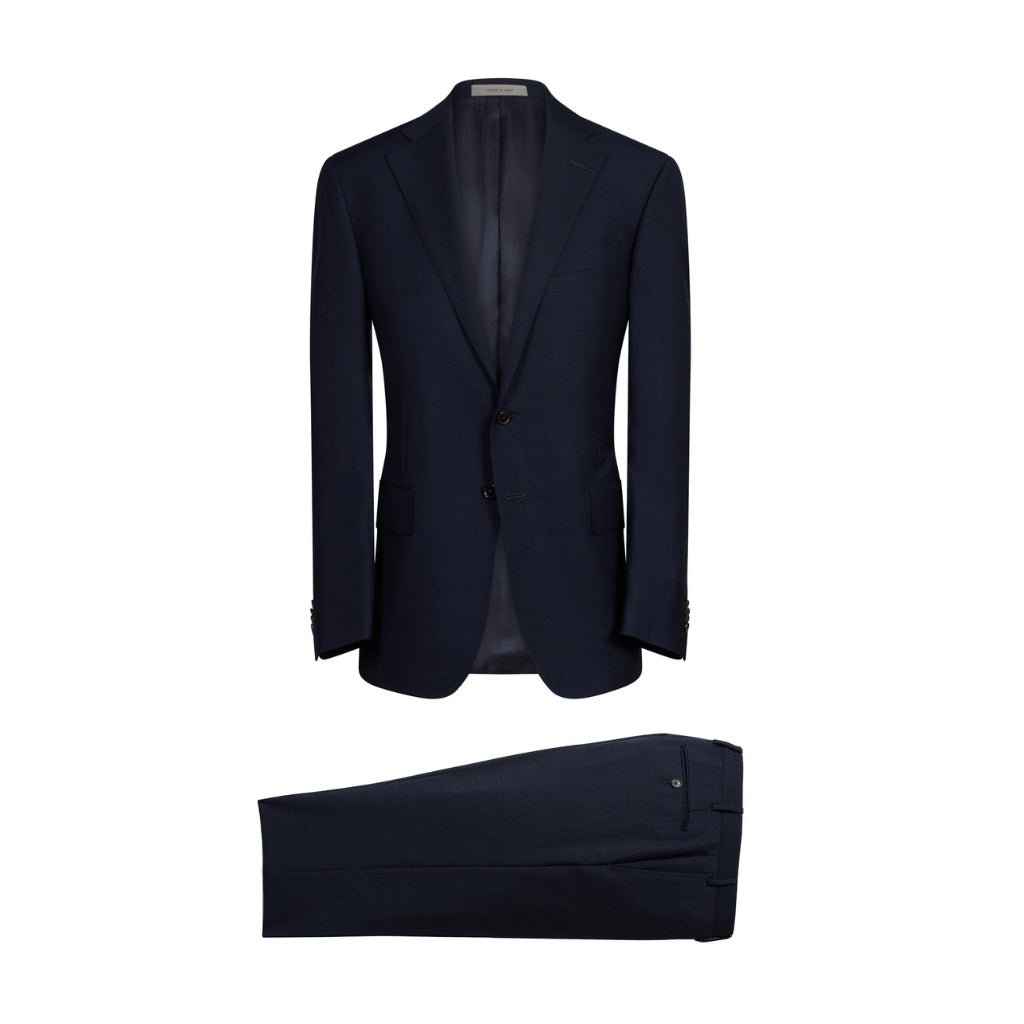 CORNELIANI Notch Lapel Suit NAVY REG - Henry Bucks